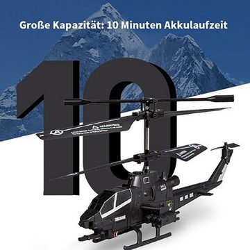 Gontence RC-Helikopter Elektrischer RC-Hubschrauber, 2,4GHz kabelloser RC-Drohnenhubschrauber (1-tlg), Mini-RC-Hubschrauber mit LED-Licht, Ein tolles Geschenk für Kinder.