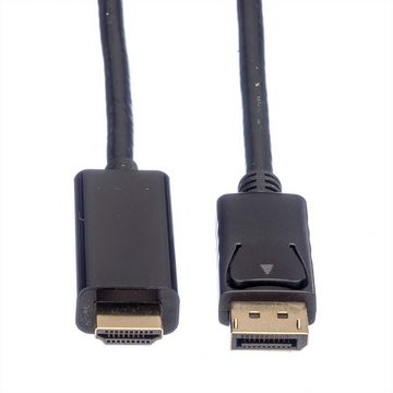 ROLINE DisplayPort Kabel DP - UHDTV, ST/ST Audio- & Video-Kabel, DisplayPort Männlich (Stecker), UHDTV Männlich (Stecker) (100.0 cm)