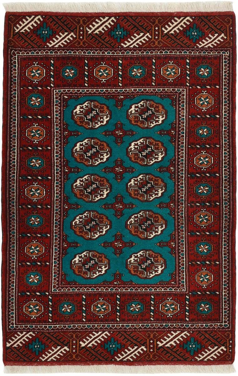 Orientteppich Turkaman 83x129 Handgeknüpfter Orientteppich / Perserteppich, Nain Trading, rechteckig, Höhe: 6 mm