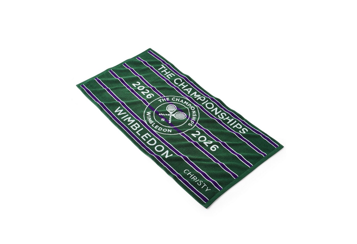 Wimbledon Handtuch Christy Badetuch »Wimbledon Championship 2026«, 70 x 133 cm, (Packung), Official Wimbledon Championship 2026 Design