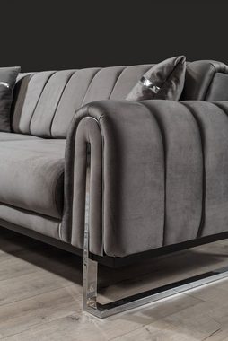 Villa Möbel Sofa Wave, 1 Stk. 2-Sitzer, Quality Made in Turkey, Pflegeleichter Mikrofaserstoff