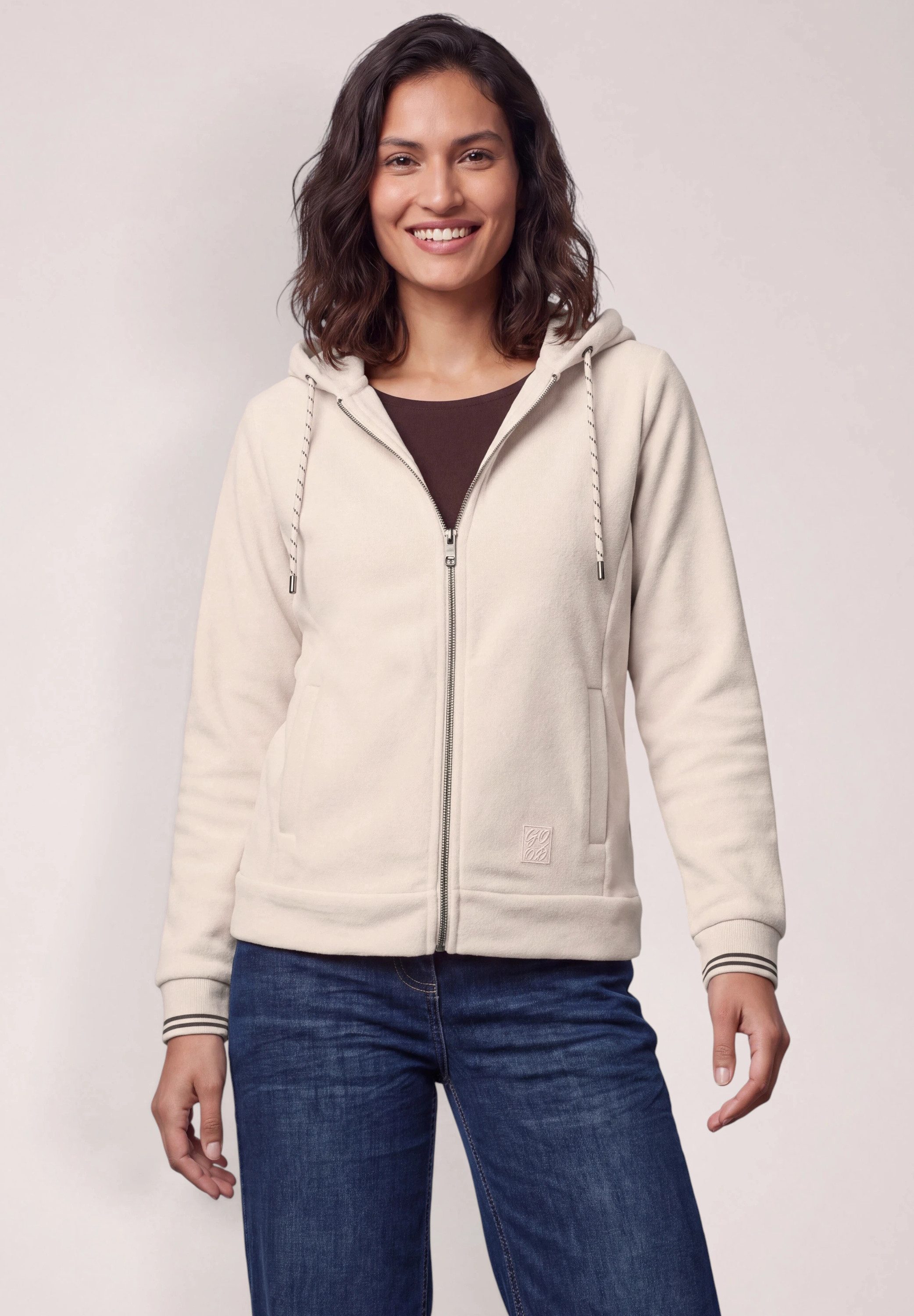 CECIL Fleecejacke mit Fleece innen