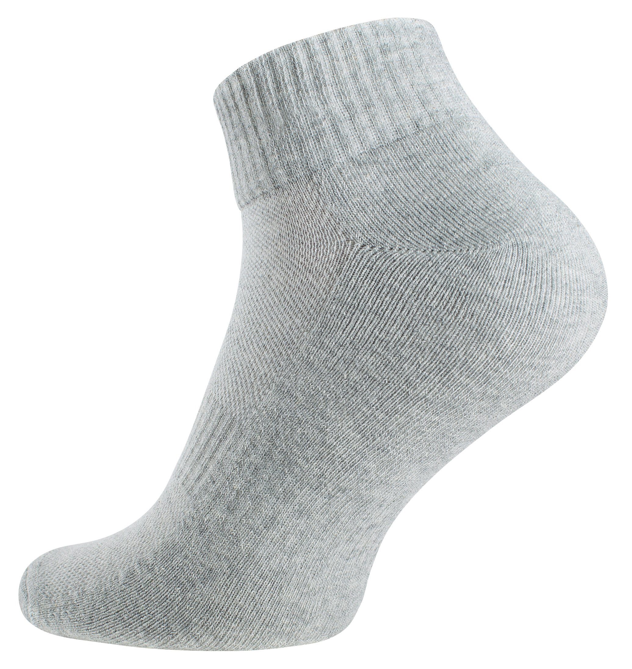 Stark Soul® Sportsocken 6 Paar Quarter Socken-Sportsocken mit Mesh-Strick und Frotteesole 6 Paar