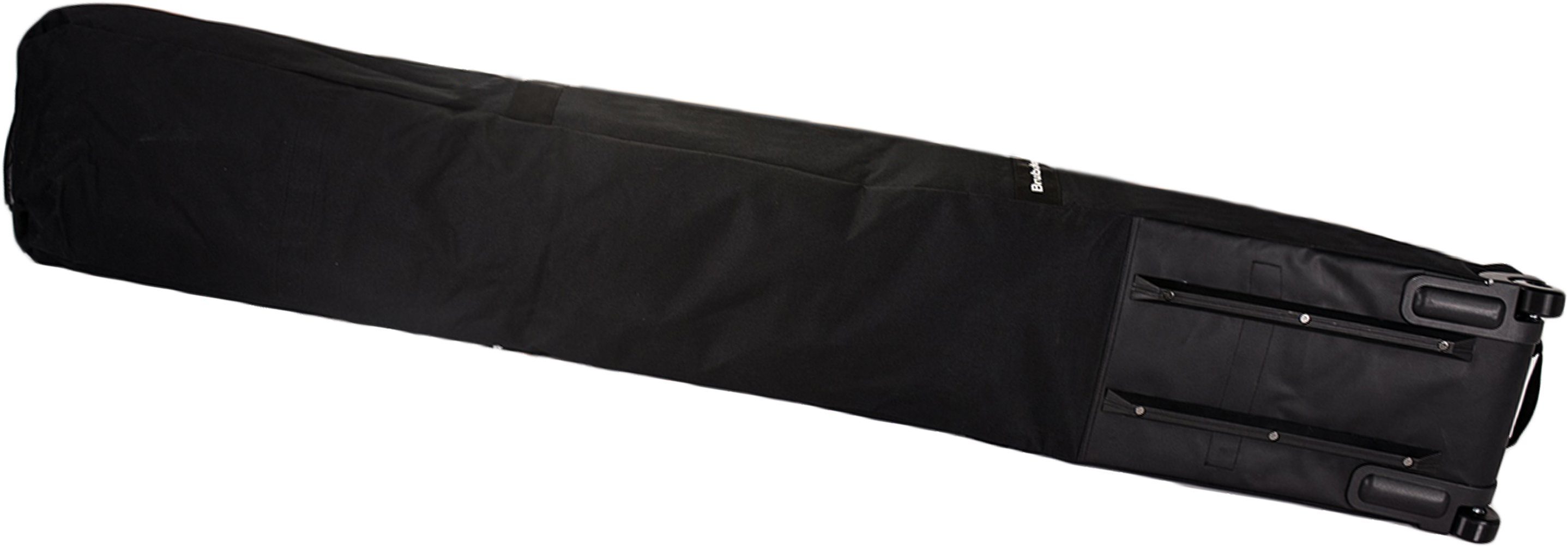 BRUBAKER Skitasche Race Champion Ski Tasche (gepolsterter Skibag für Skier und Skistöcke, 1-tlg., reißfest und schnittfest), Skisack mit Zipperverschluss und Rollen, für 2 Paar Ski und Stöcke