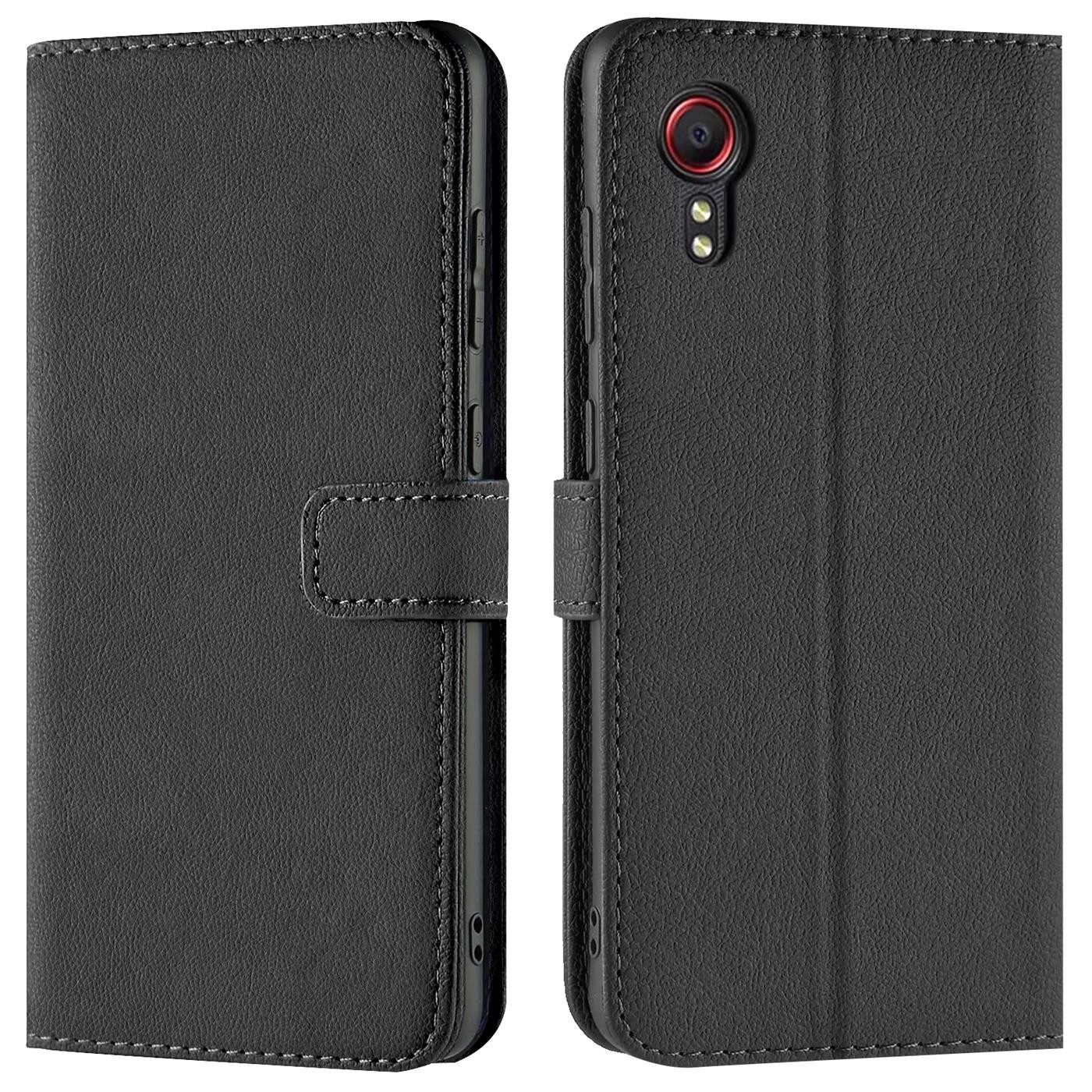 CoolGadget Handyhülle Wallet Klapp Tasche Book Case für Samsung Galaxy XCover 5 5,3 Zoll, Hülle Klapphülle Flip Cover Etui Schutzhülle