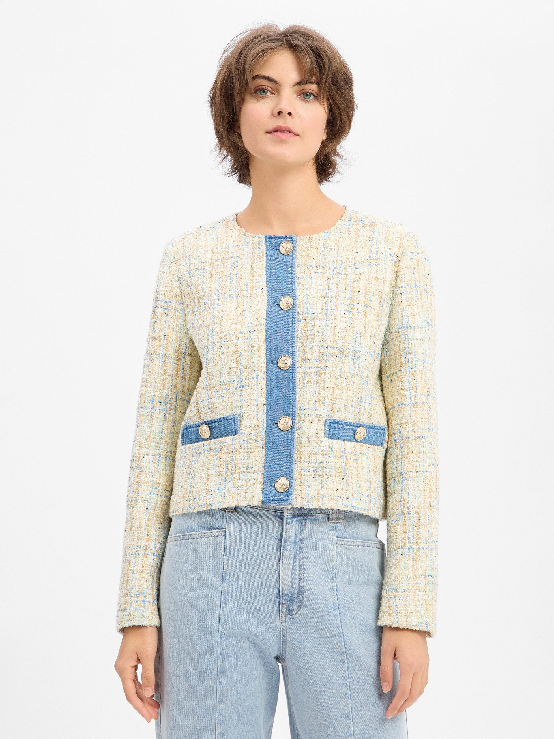 Liu Jo Kurzblazer Giacca Kate Denim