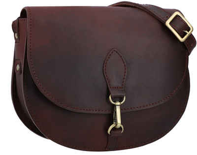 Gusti Leder Handtasche »Wiebke« (1-tlg), Handtasche Umhängetasche Abendtasche kleine Ledertasche Damen Vintage Braun Leder