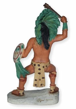 Castagna Dekofigur Maya Krieger H 18 cm Dekofigur Figur Native American Castagna