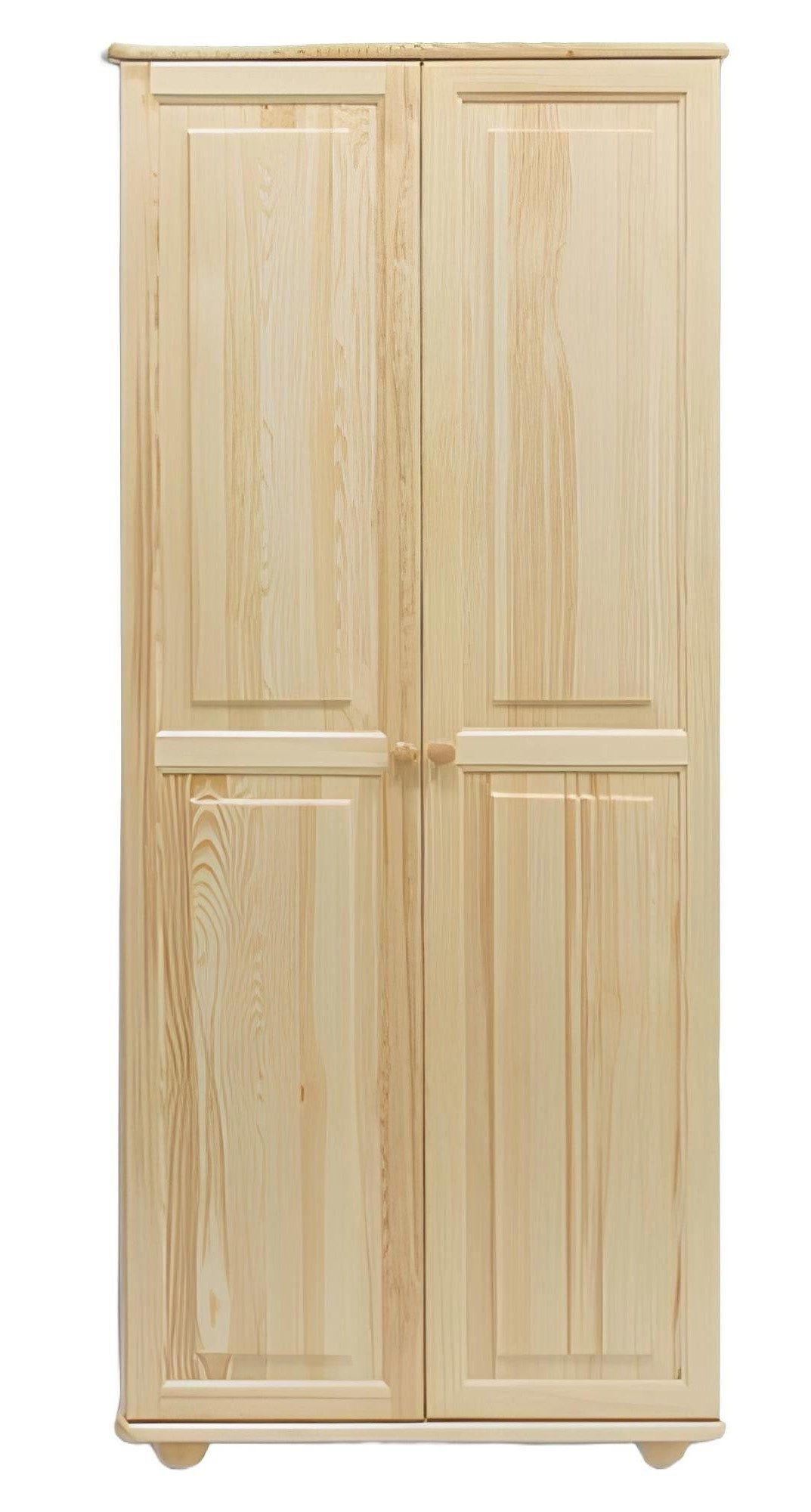 Xlmoebel Drehtürenschrank Massiver Kleiderschrank aus Holz im Landhausstil mit Stauraum (1-St., Kleiderschrank) Hergestellt in Europa