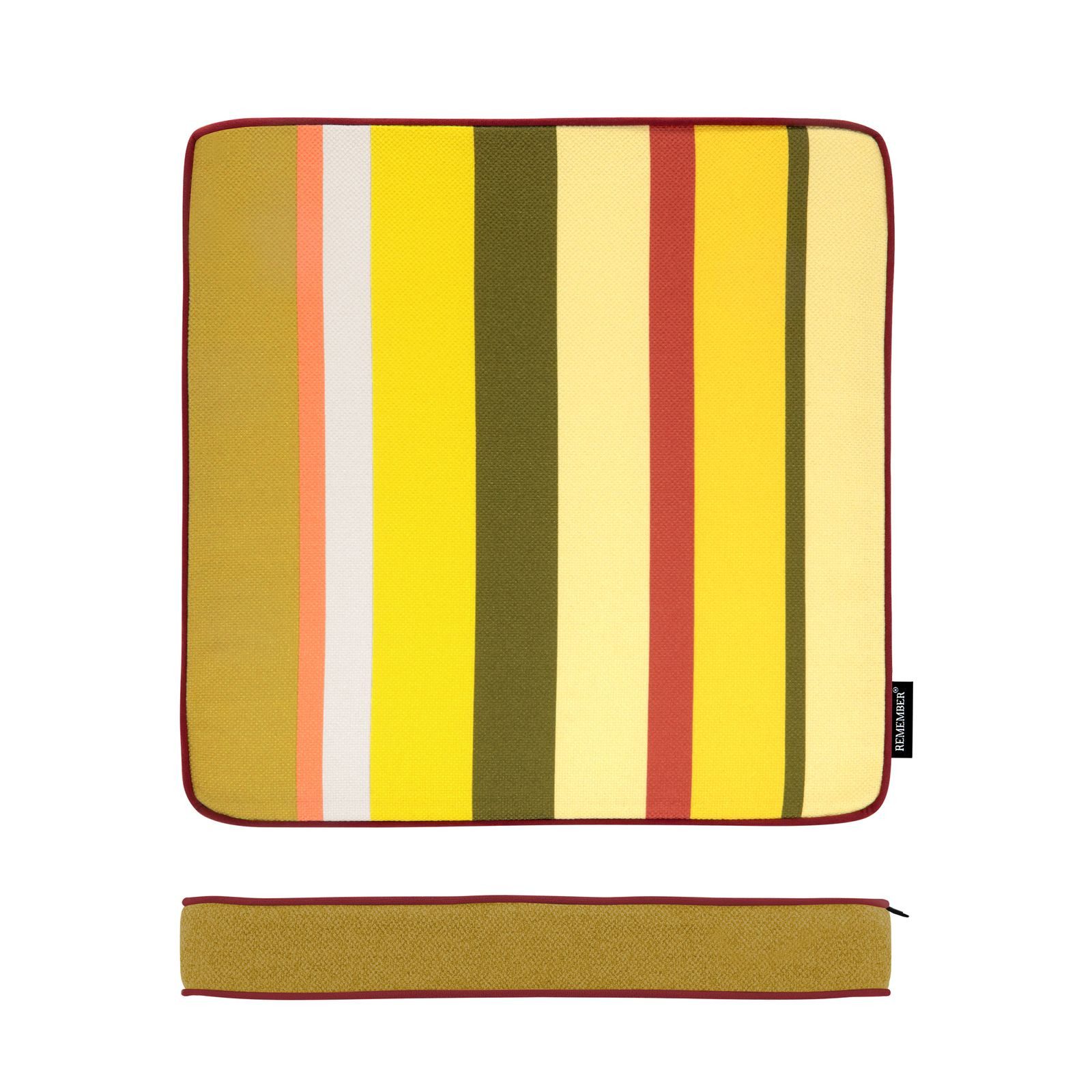 Remember Sitzkissen, Remember Sitzkissen mit Streifenoptik Capri