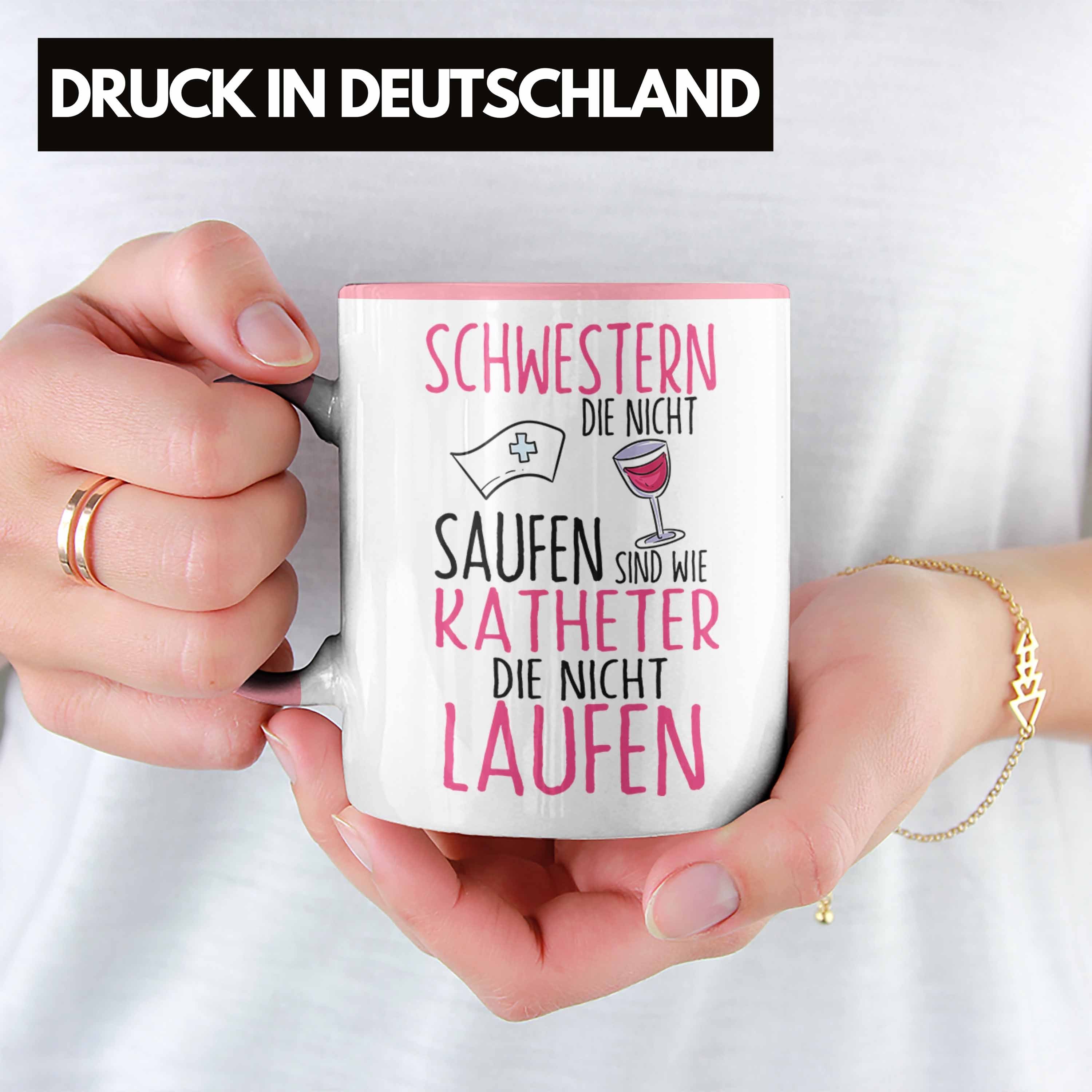 MFA Rosa Tasse Saufen Tasse Geschenk Nicht Schwestern Die Lusti Krankenschwester Trendation