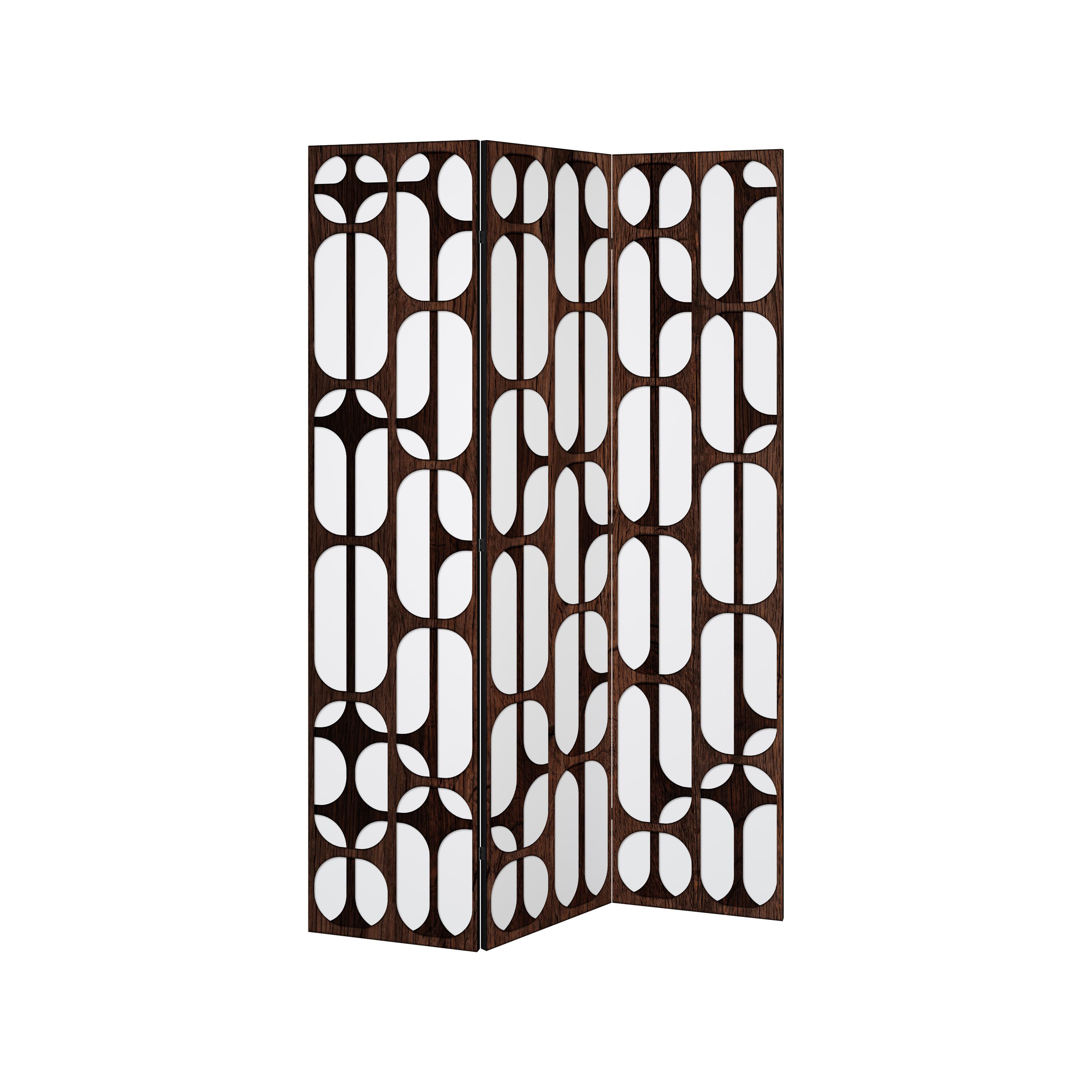 SPACEREBELS Paravent ARTISTIC SPACE HARMONY (1 St), Raumteiler mit 3 Paneelen, einseitig bedruckt, 114 x 168 cm