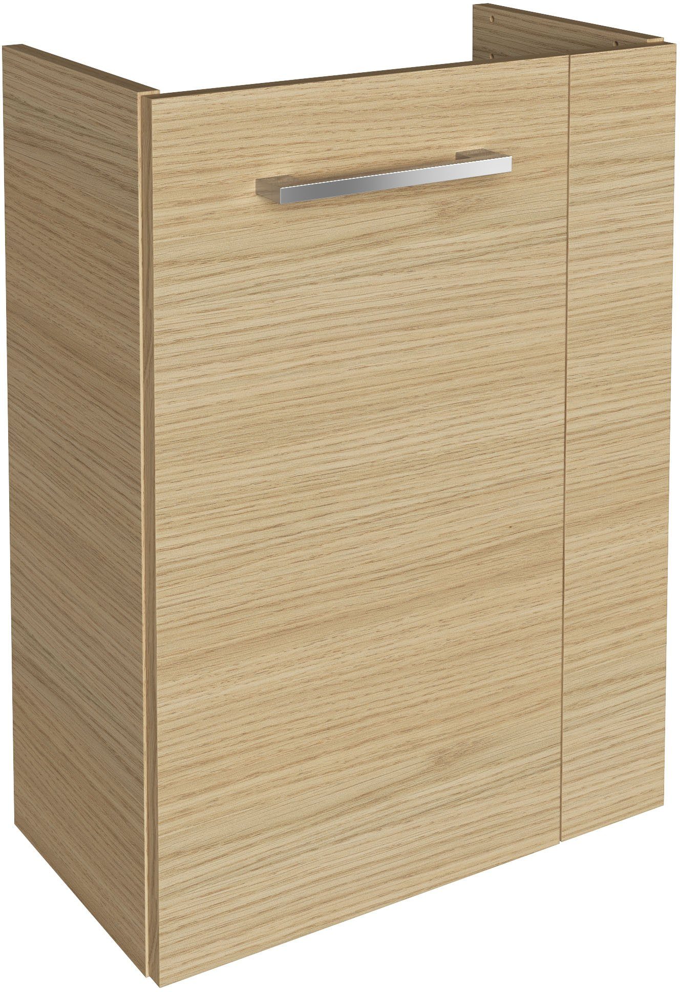 FACKELMANN Waschbeckenunterschrank SBC Badmöbel für Gäste-WC, Breite ca. 45 cm Sand-Eiche | Sand-Eiche Optik/Hellbraun/Beige