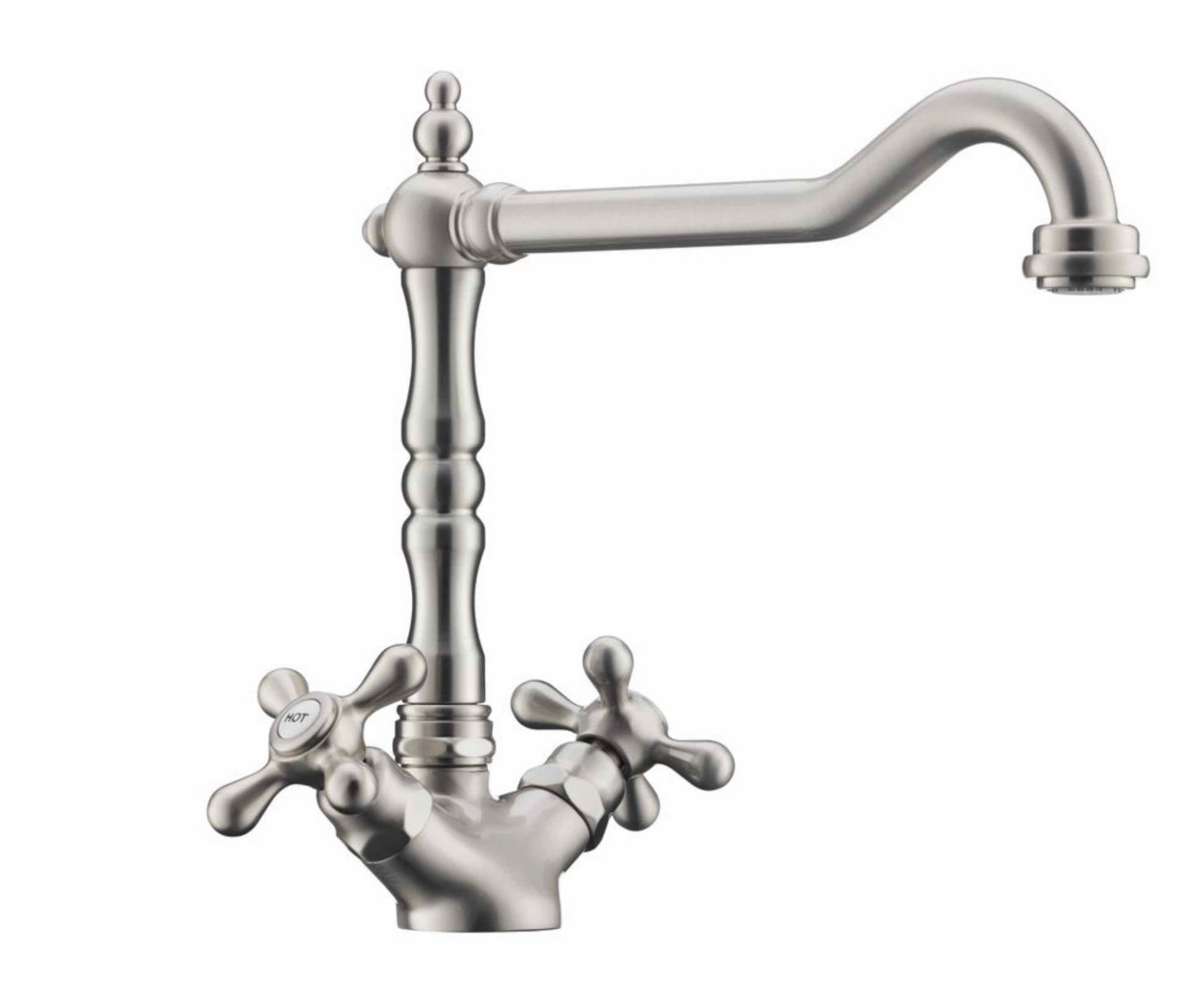 Naber Küchenarmatur Naber Passato 1. Altsilber Zweigriffarmatur