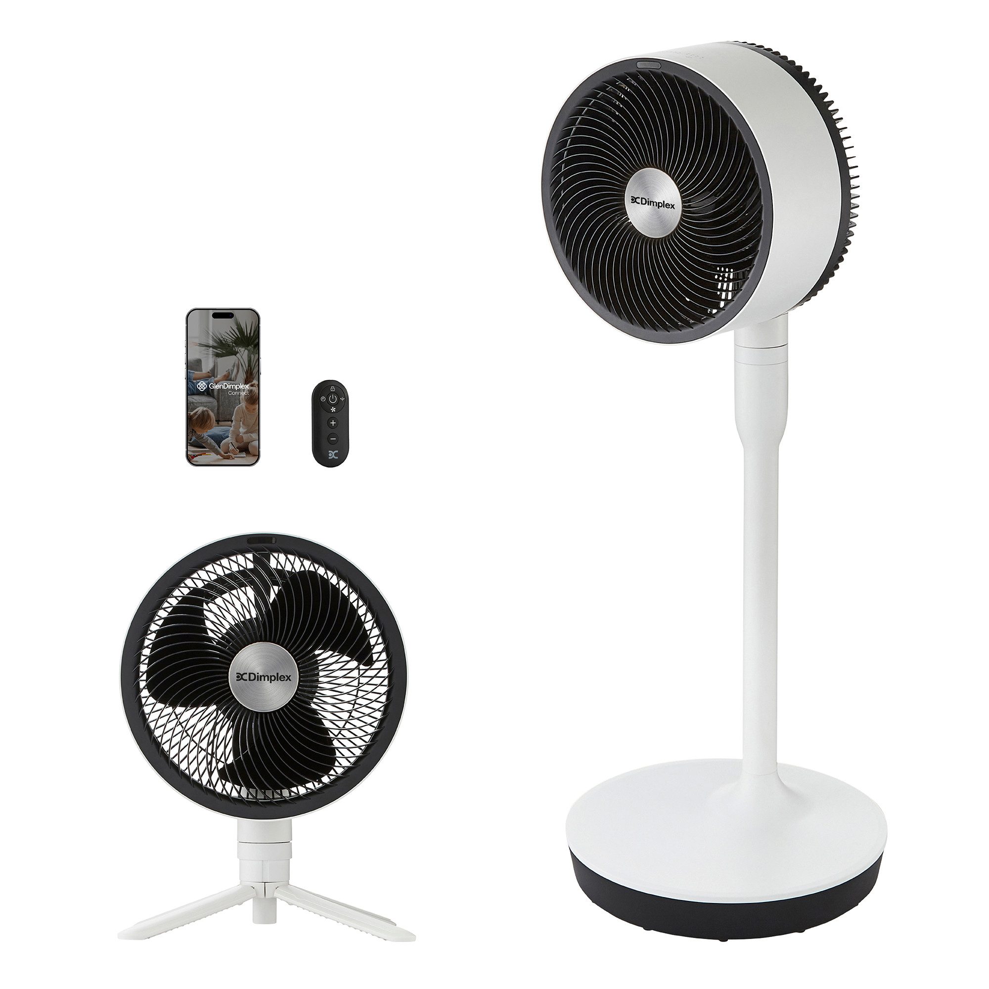 Dimplex Standventilator DUOCOOL Smart 2-in-1 Standventilator – 5 Stufen + Turbo, App & Alexa