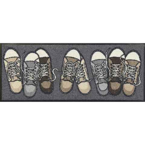 Fußmatte Fußmatte Sneakers 030x075 Schuhparkplatz;, Salonloewe, Rechteckig, Höhe: 300 mm