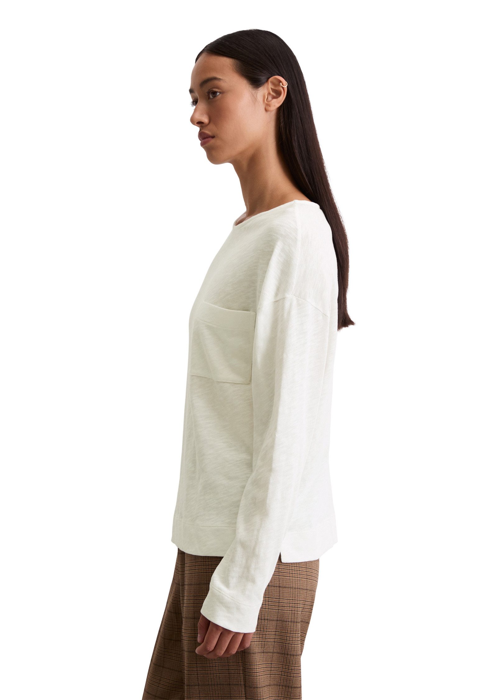 Marc O'Polo Langarmshirt aus Slub Jersey günstig online kaufen