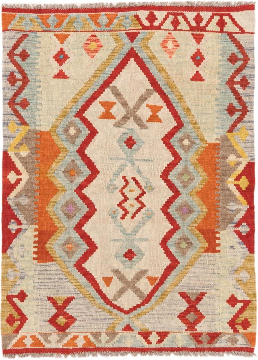 Orientteppich Kelim Afghan 89x121 Handgewebter Orientteppich, Nain Trading, rechteckig, Höhe: 3 mm