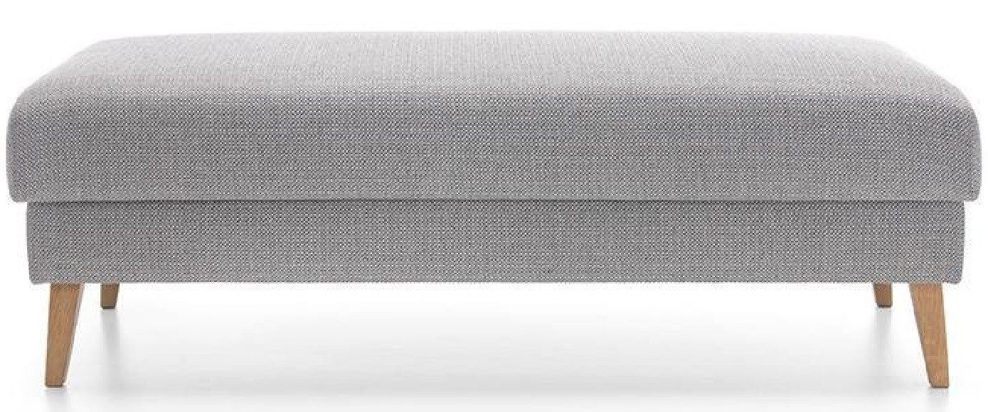 Xlmoebel Sitzbank Sitzgelegenheit mit edlem Stoff- und Ledermaterial: Hocker Sitzbank (Ecksofa L-Form A1184), Hergestellt in Europa