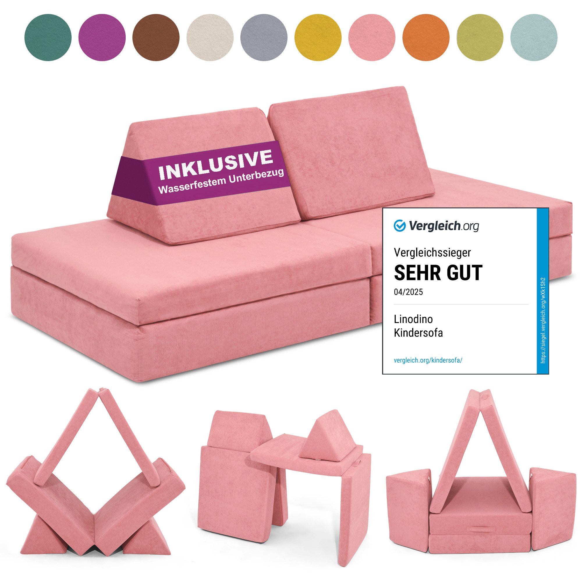 Linodino Kindersofa Spielsofa I aus Schaumstoff günstig online kaufen