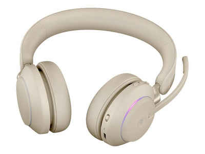 Jabra Evolve2 65 MS Stereo 26599-999-898 Wireless-Headset (Bluetooth, Geräuschisolierung, Lautstärkeregler, Stummtaste, Annehmen/Beenden)