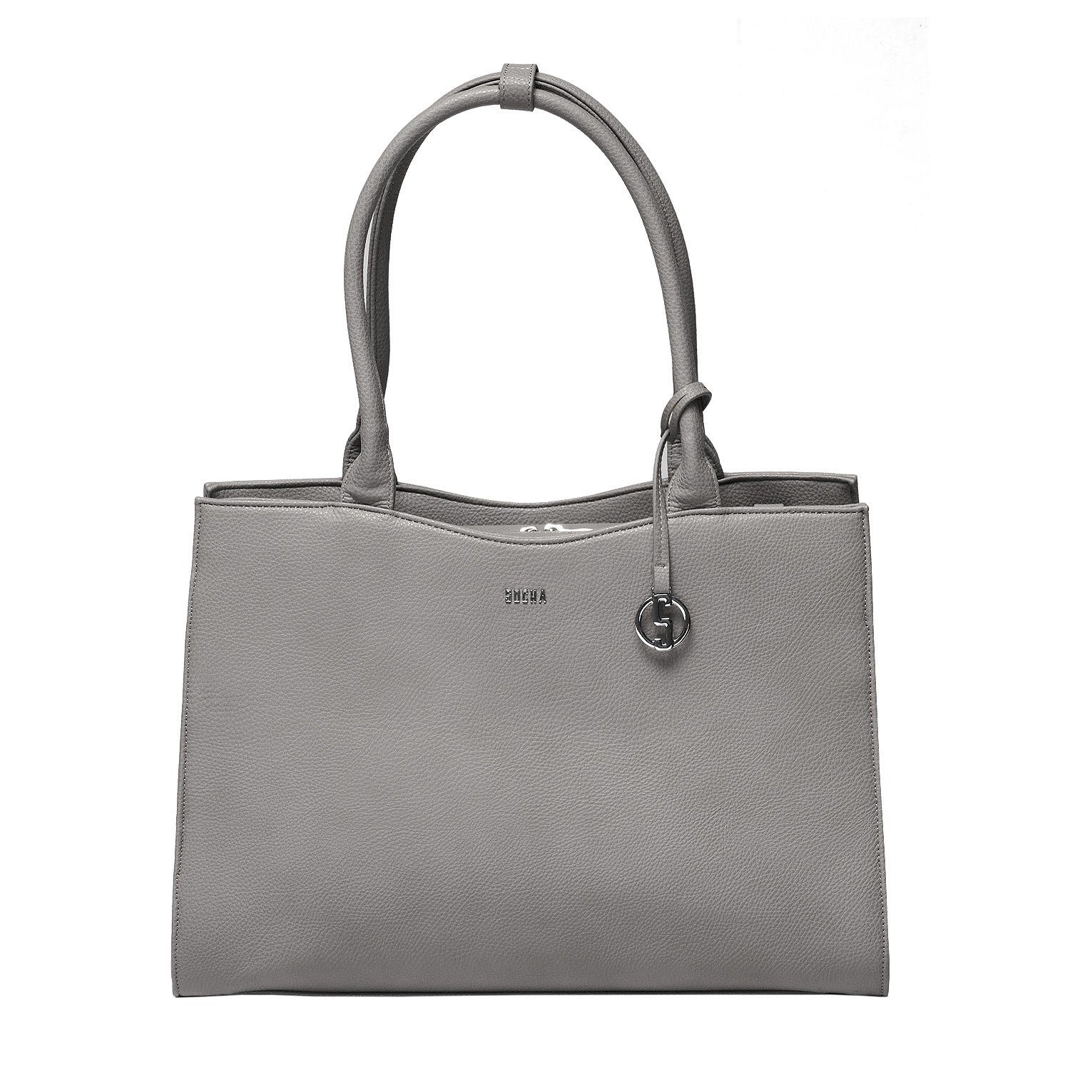 SOCHA Laptoptasche Straight Line 15.6 Zoll, elegante Businesstasche für Damen - Aktentasche mit Schultergurt