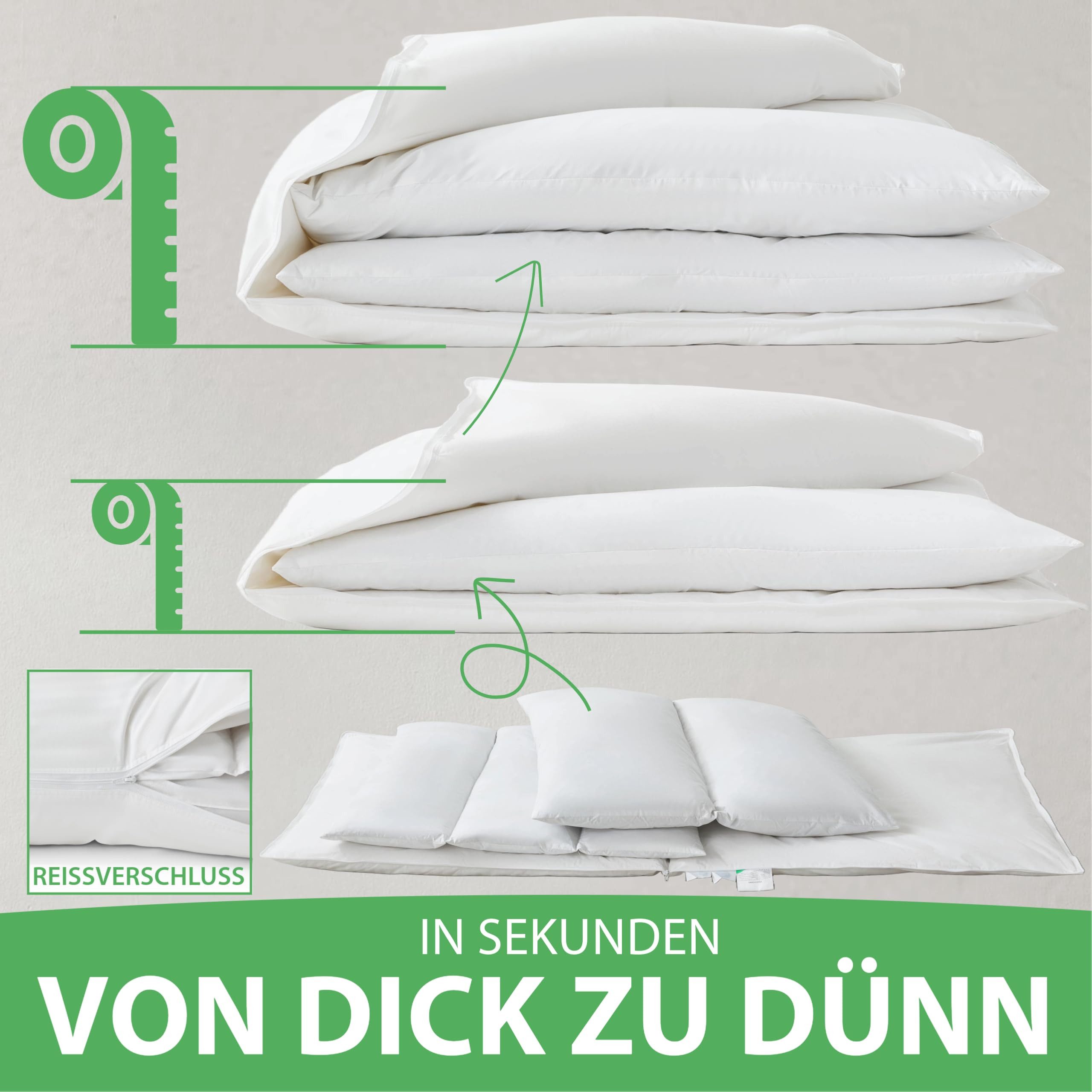 Welldora Kopfkissen Höhenverstellbar, Ergonomische Innovation: Anpassbar fe günstig online kaufen