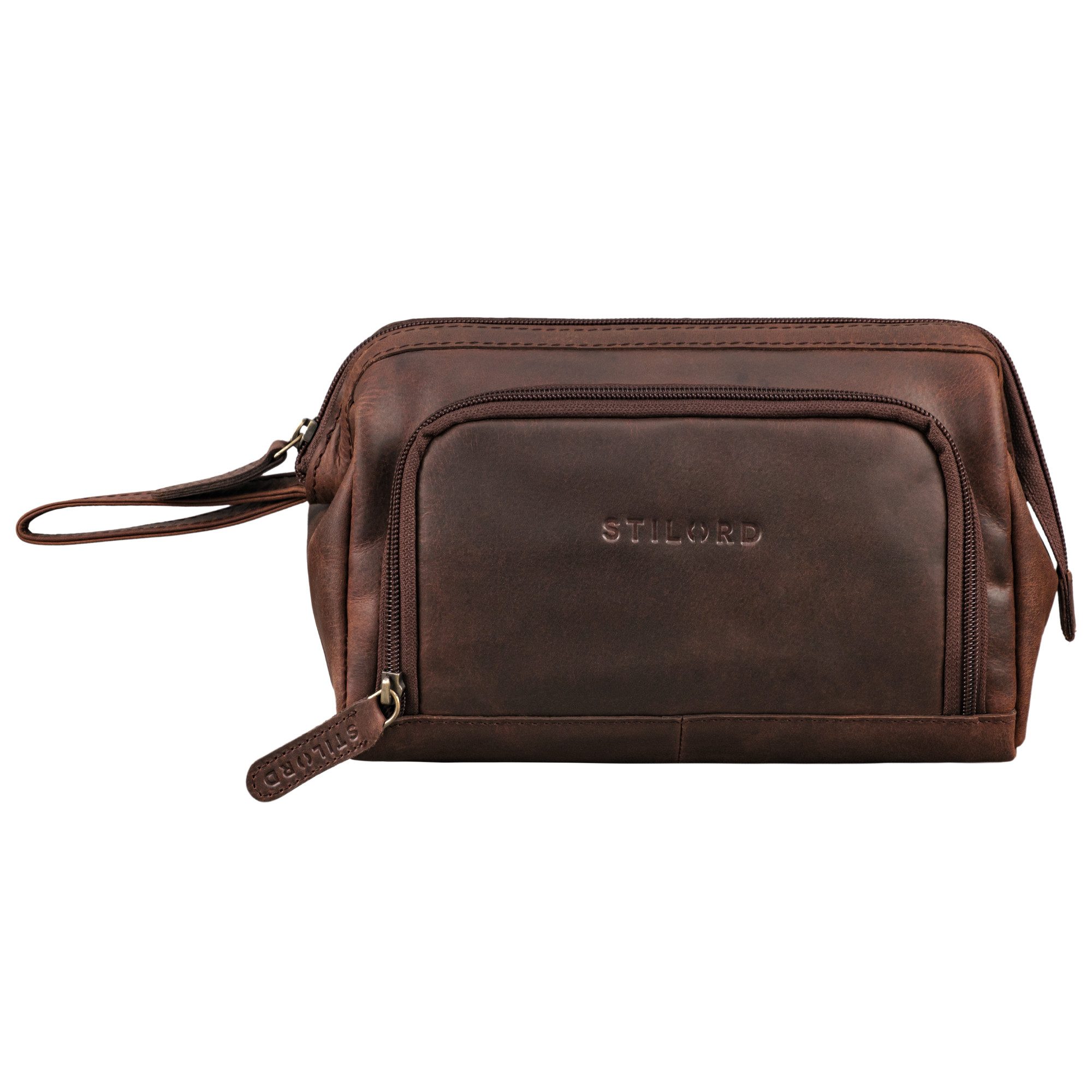 STILORD Handtasche "Henry" Handgelenktasche Herren Leder groß