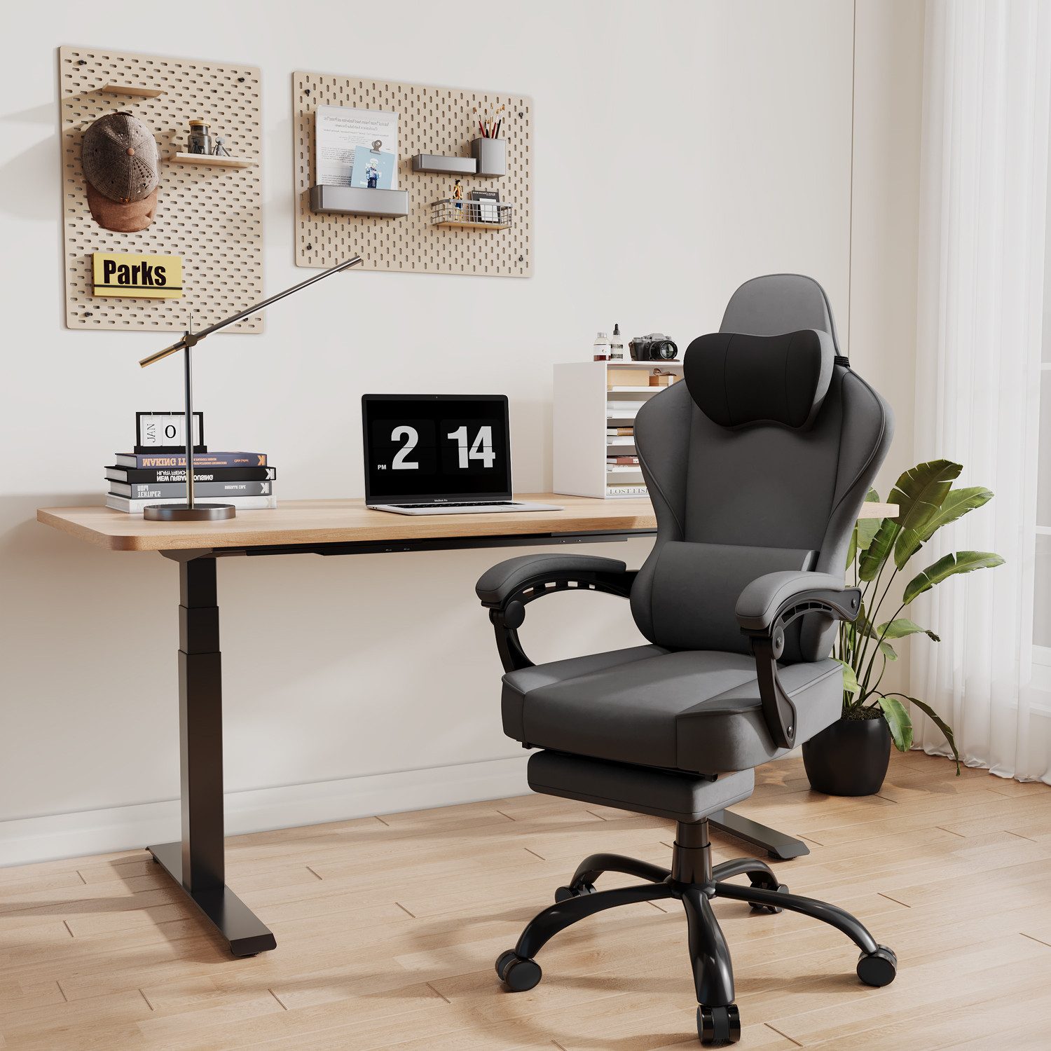 HOMALL Gaming-Stuhl Massage-Bürostuhl aus Stoff mit günstig online kaufen