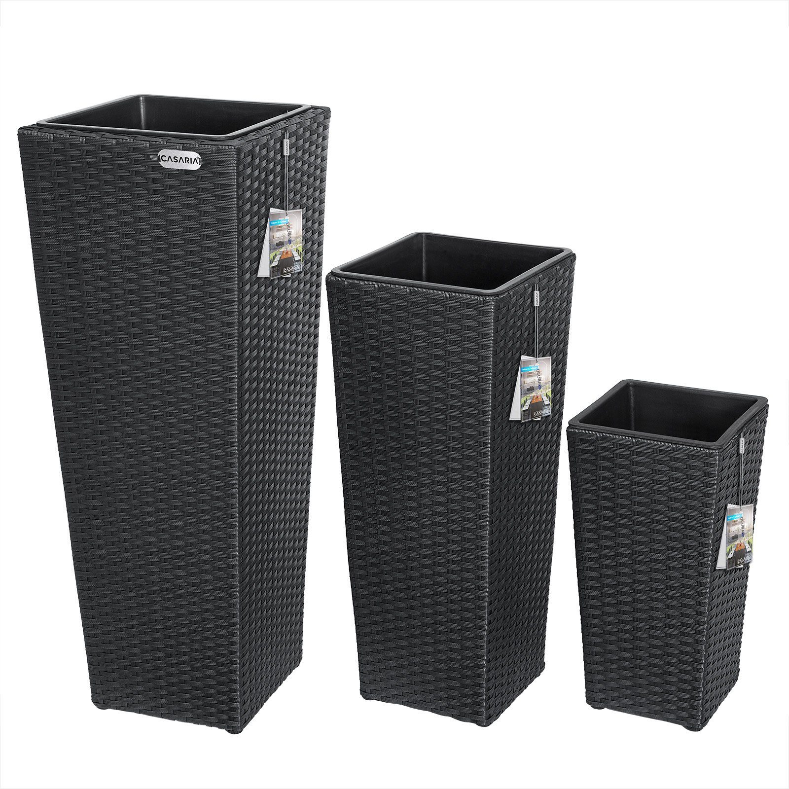 Casaria Pflanzkübel, Casaria Blumentopf 3er Set günstig online kaufen