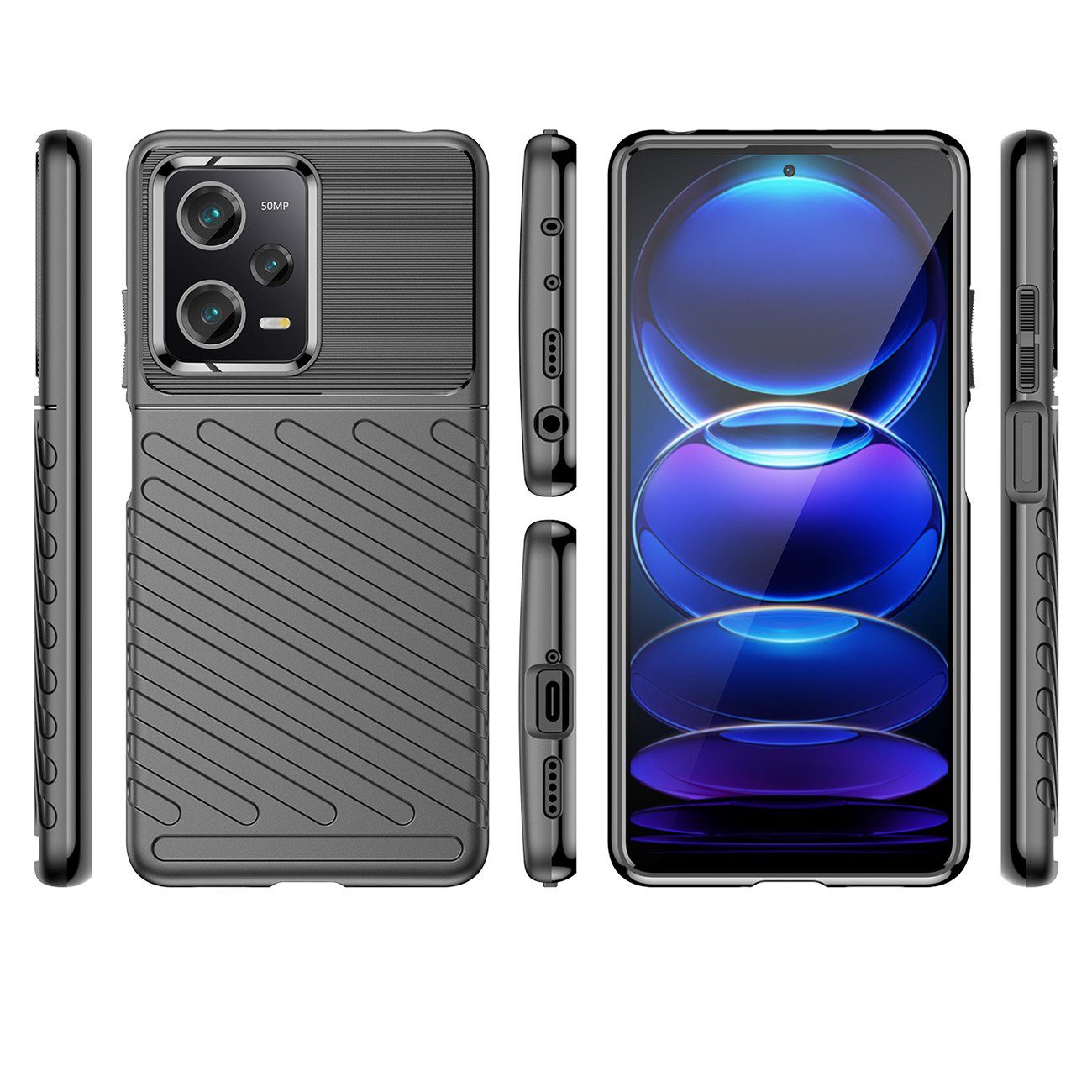cofi1453 Bumper Armor SchutzHülle "Thunder" Case Bumper Handyhülle