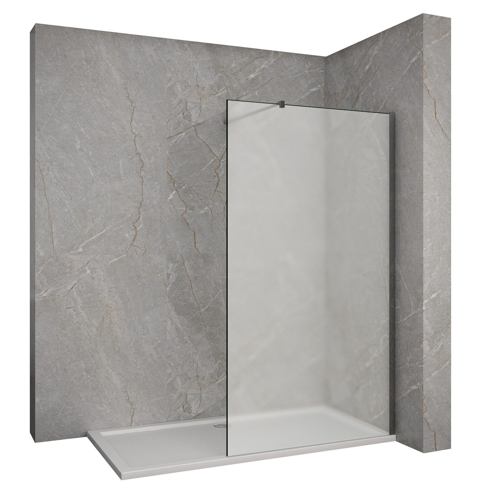 SONNI Duschwand Walk in dusche Milchglas günstig online kaufen
