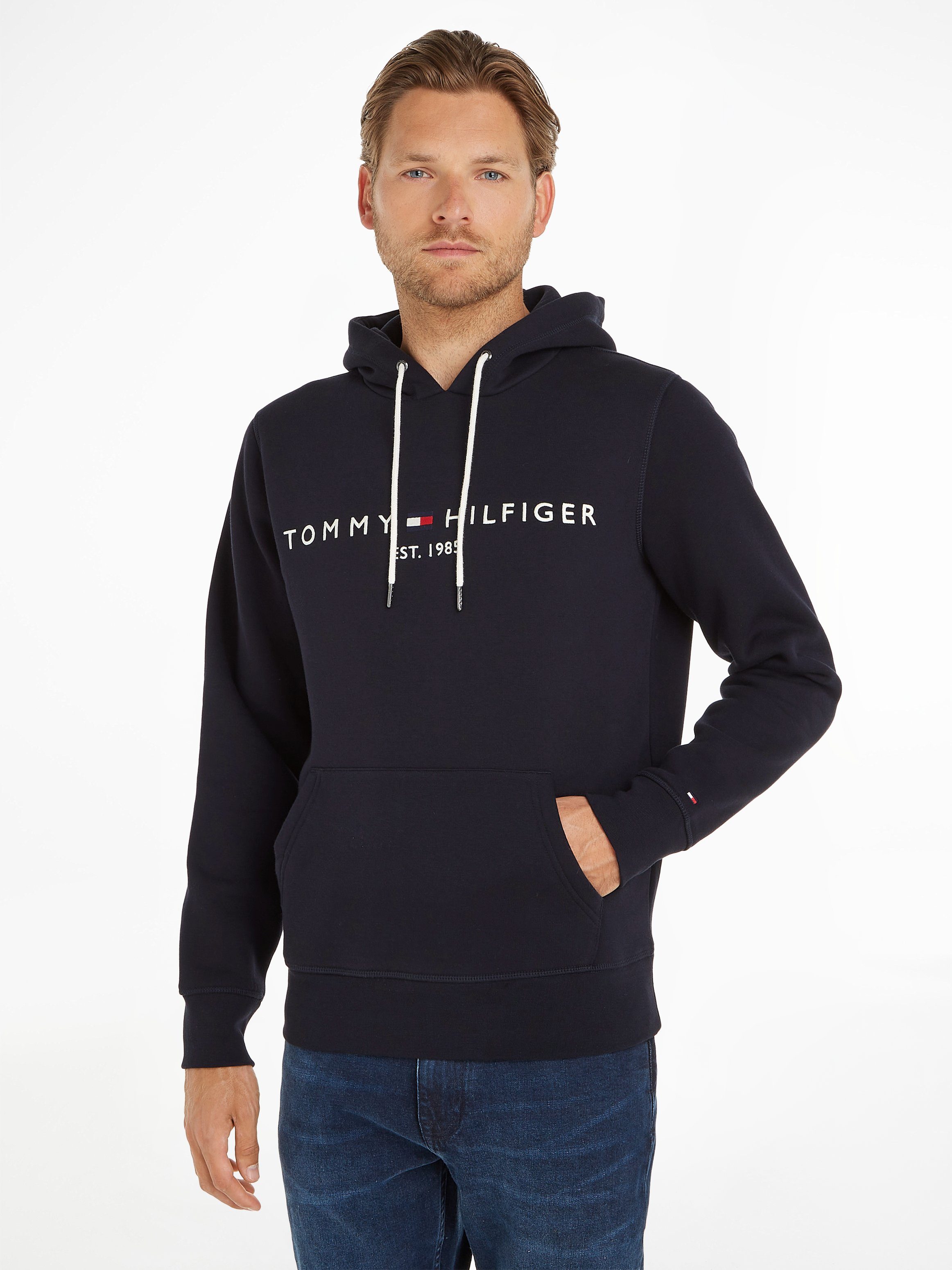 Tommy Hilfiger Kapuzensweatshirt TOMMY LOGO HOODY sky captain