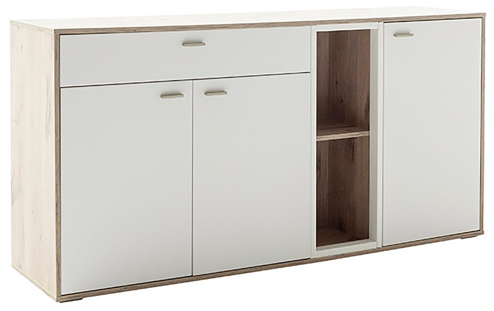 MCA furniture Sideboard SANTERNO, mit 3 Türen, 1 Schubkasten, gedämpft, 2 Fächer, Breite 168 cm