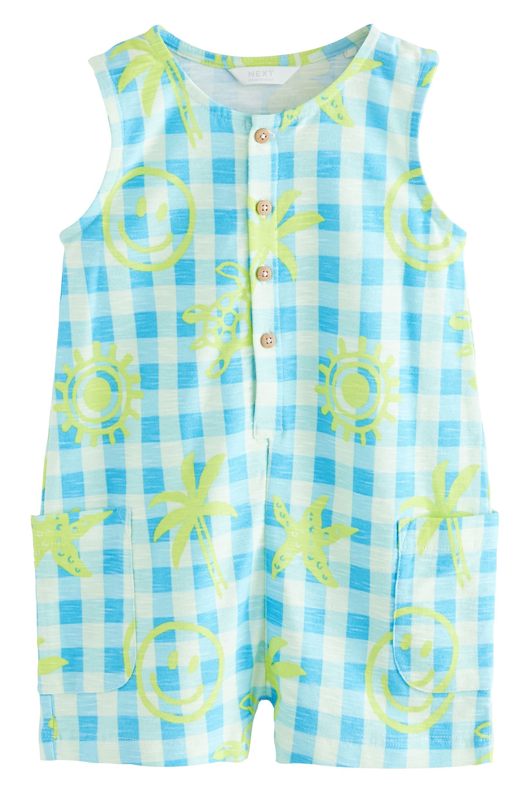 Jumpsuit Strampler aus 100 % Baumwolle