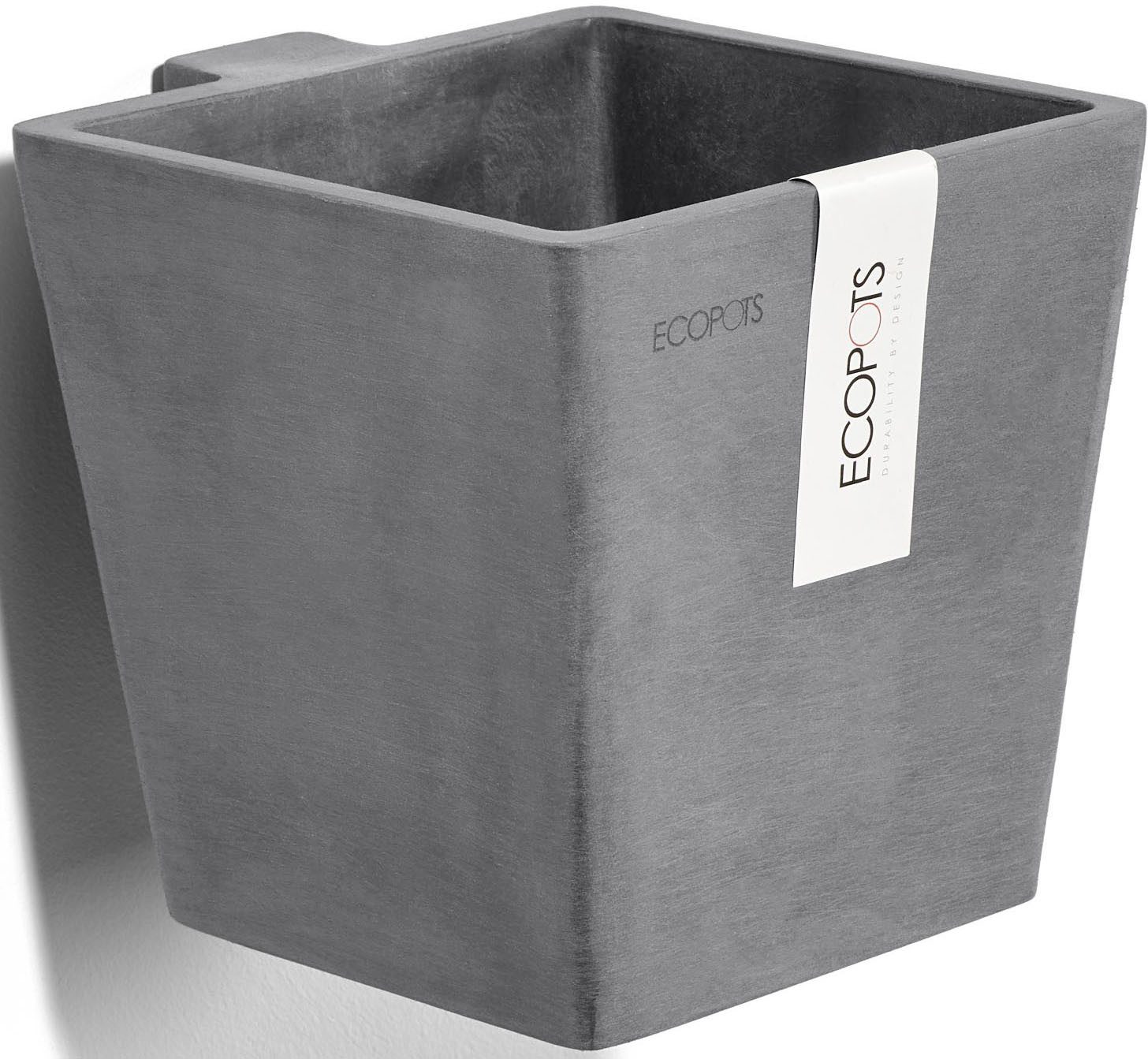 ECOPOTS Blumentopf MANHATTAN S Grey, BxTxH: 17,2x17,515 cm