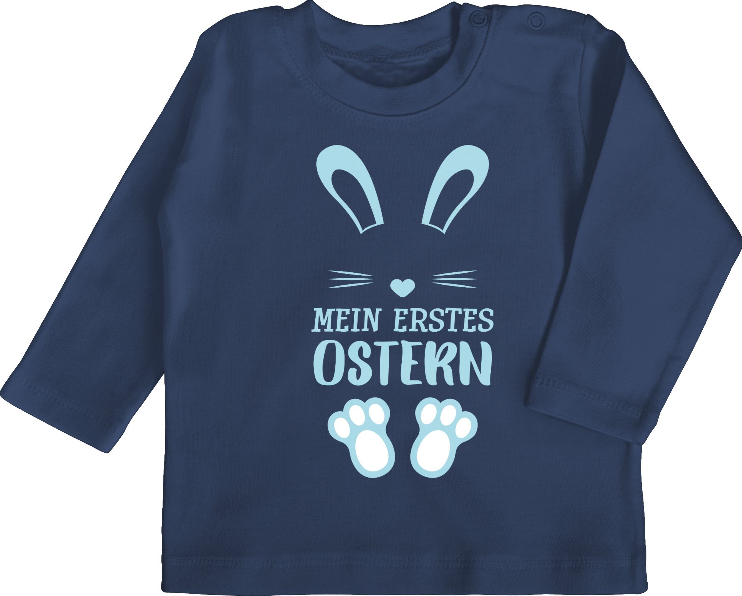 Shirtracer T-Shirt Mein erstes Ostern - Hase Ostergeschenke 1 Navy Blau