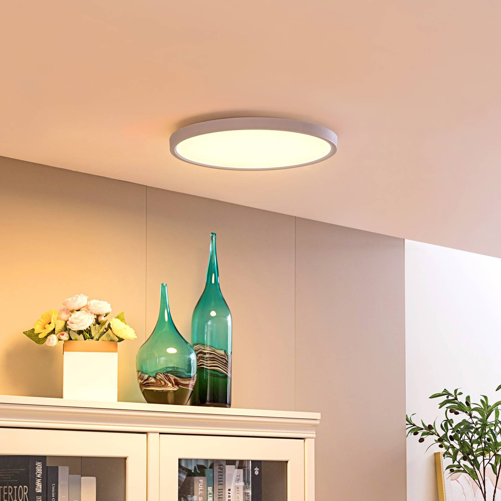 Lindby Deckenleuchten Denora, Nicht enthalten, LED 28 W gesamt, Farbwechsel RGB + weiß