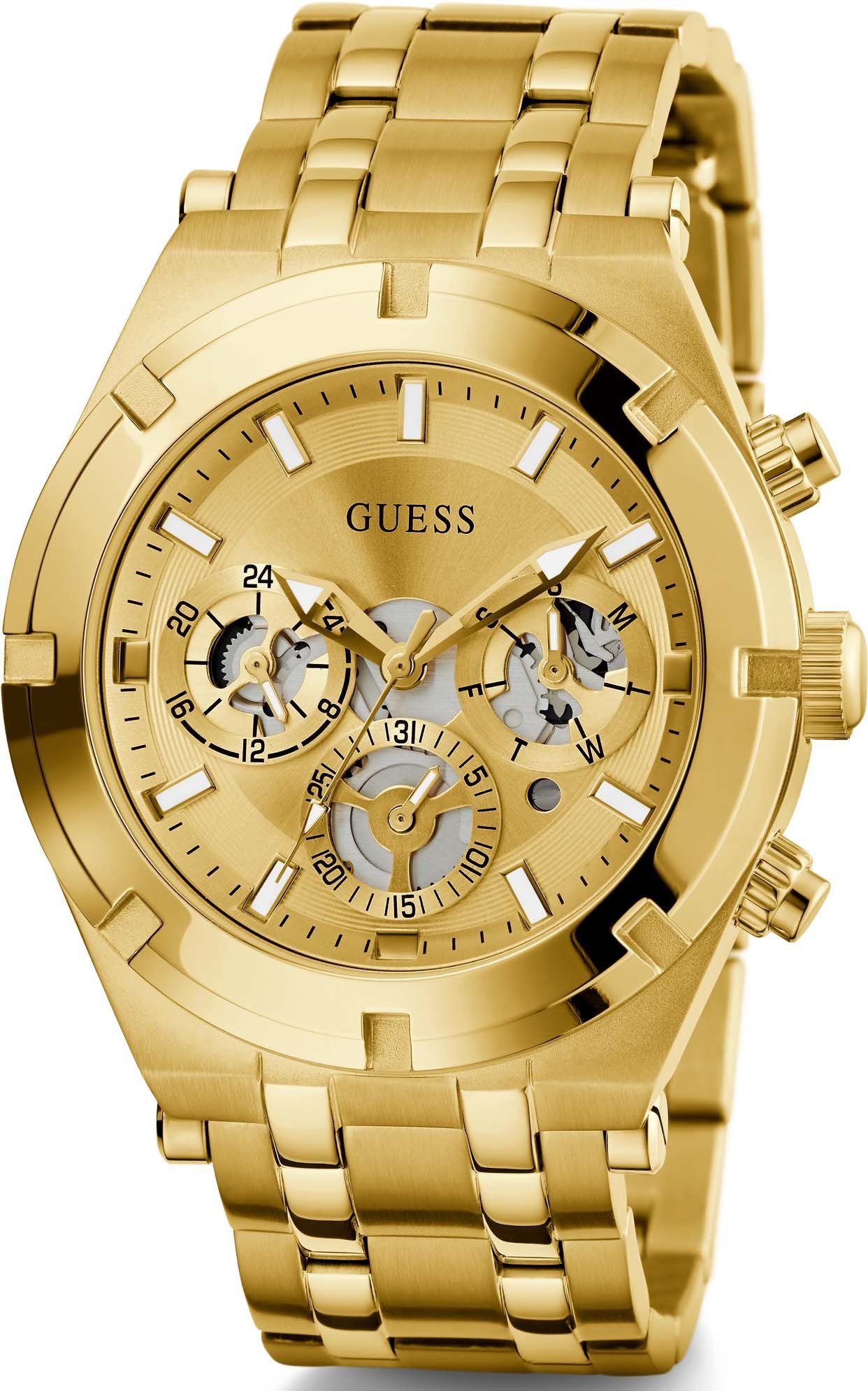 Guess Multifunktionsuhr CONTINENTAL GW0260G4, Armbanduhr, Quarzuhr, günstig online kaufen