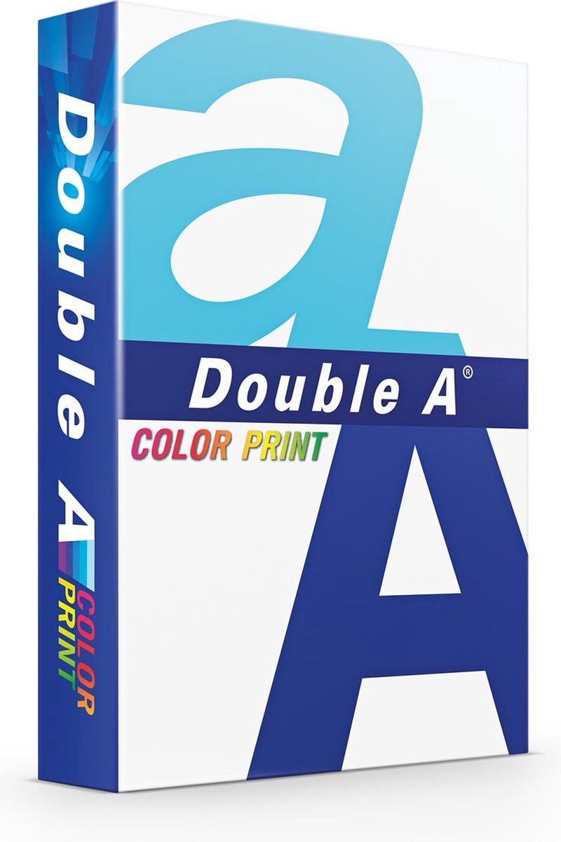 DOUBLE A Druckerpapier Color Print A4 Papier 5er Pack, 90 g, weiß