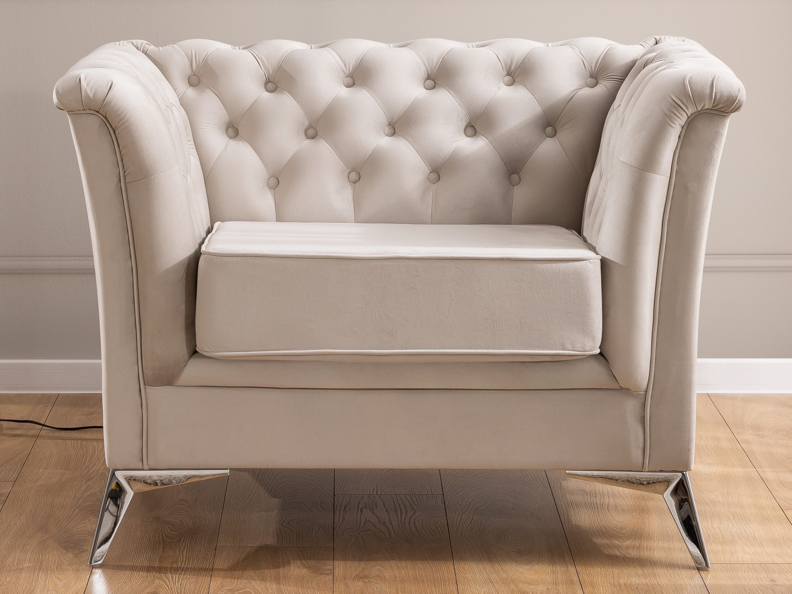 S-Style Möbel Chesterfield-Sessel Whitby aus Samt günstig online kaufen