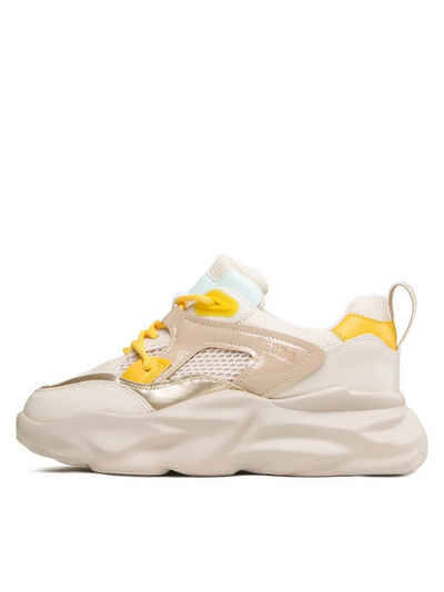 Keddo Sneakers aus Stoff 837103/06-02E Beige Sneaker