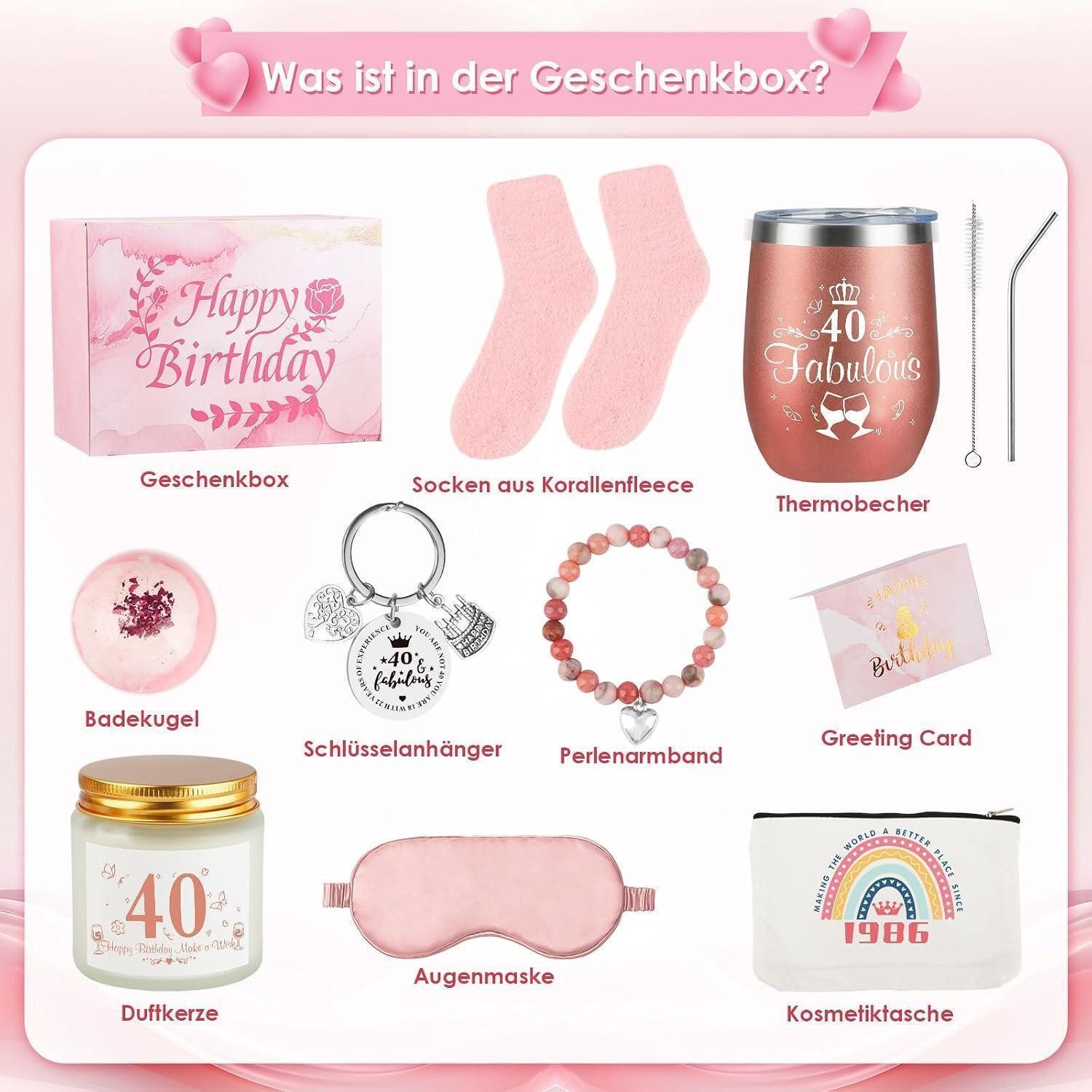 LuxusKollektion Geschenkbox Geschenkset 40. Geburtstag Frauen Wellness & Zubehör – Bild 2 von 5