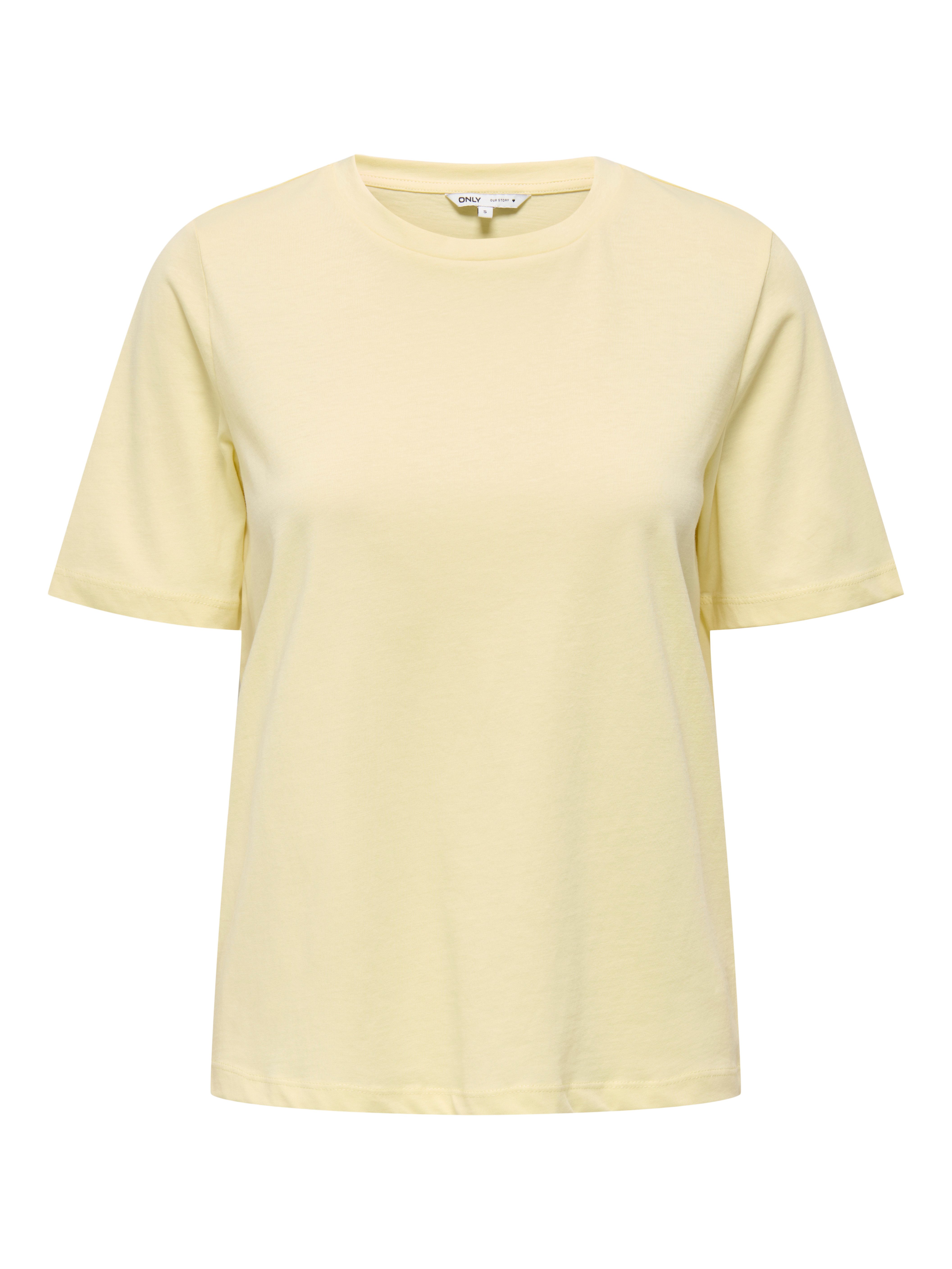 ONLY Kurzarmshirt ONLONLY S/S TEE JRS NOOS regular fit, casual, Single Jersey, Baumwolle, Rundhals