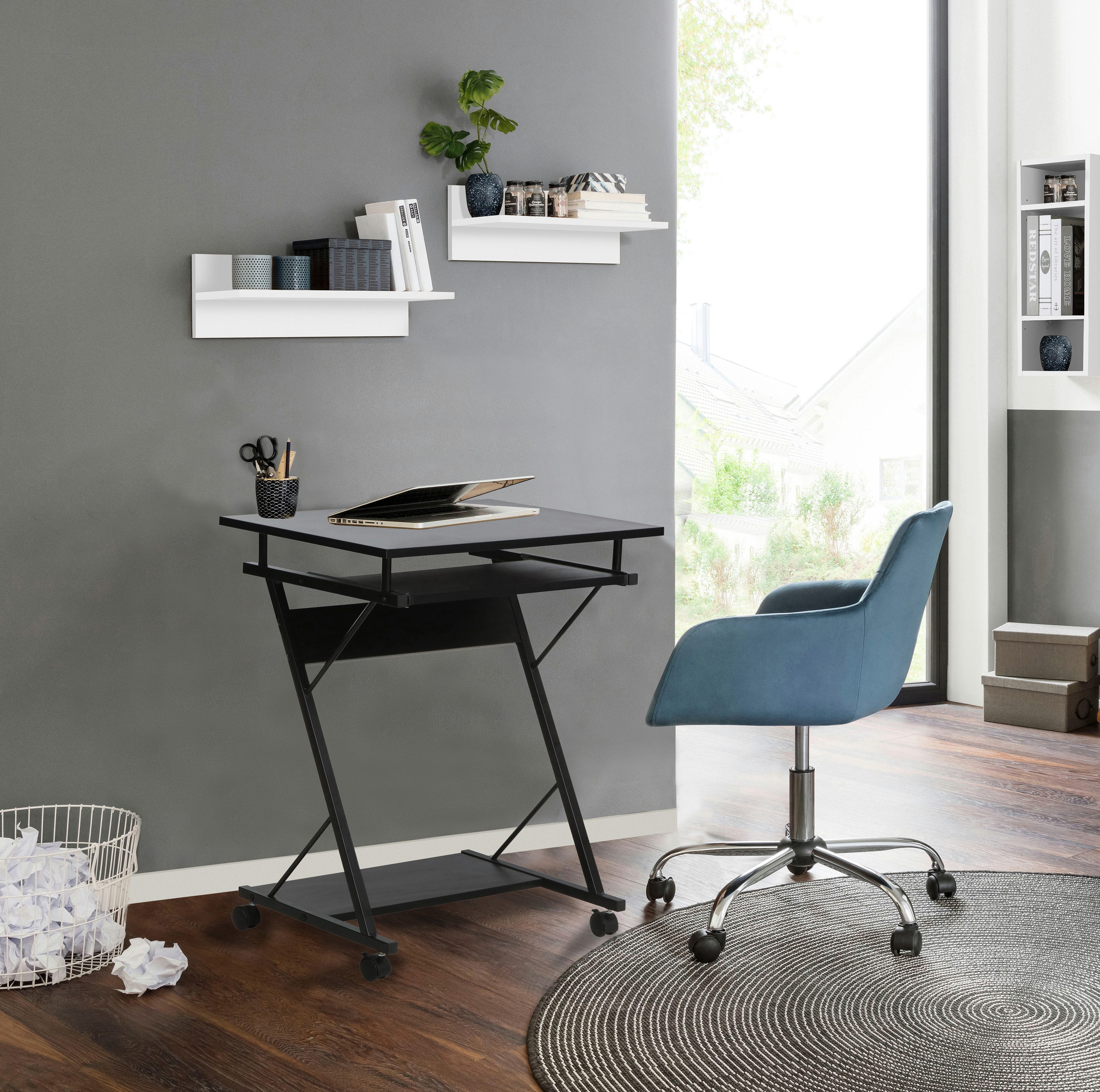 INOSIGN Computertisch ERVIE, Rolltisch, Laptoptisch, stabiles Metallgestell günstig online kaufen