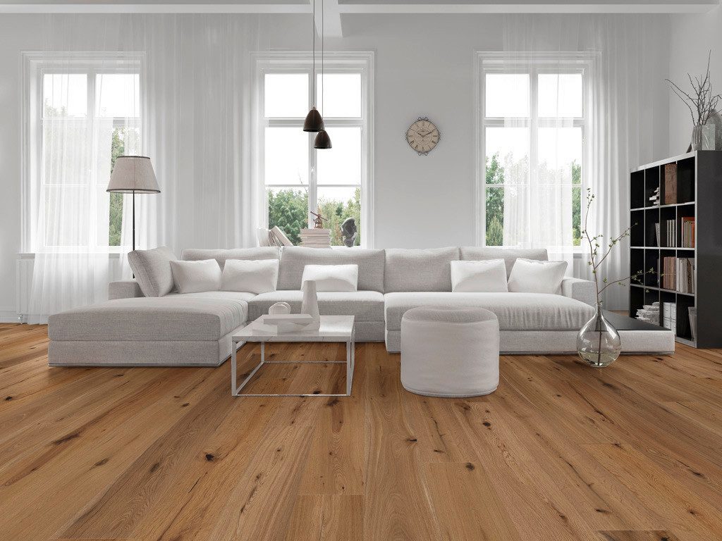 Timefloor Parkett Parkett Eiche markant geölt Landhausdiele gebürstet, 8 St.