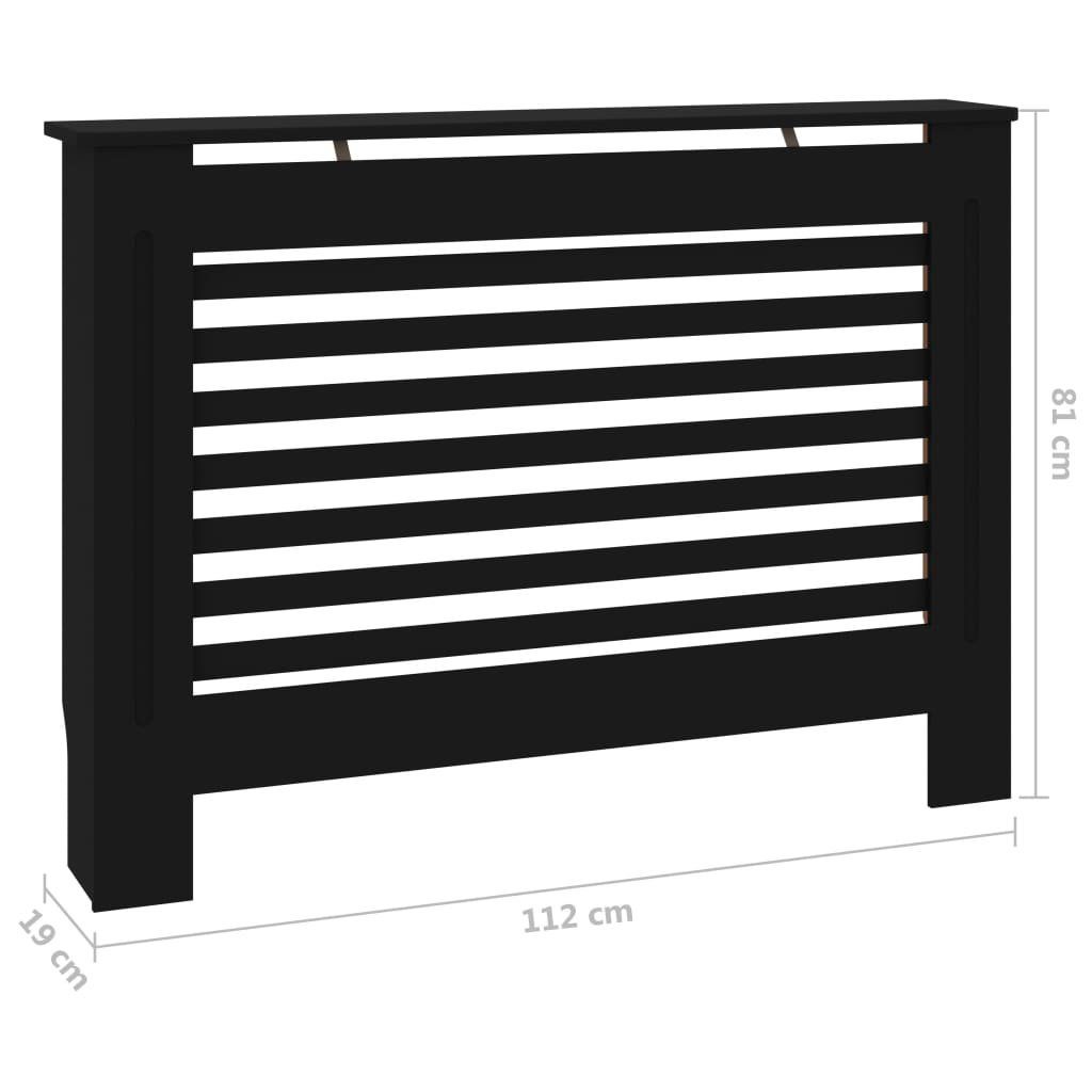 Heizkörperverkleidung Heizungsverkleidung vidaXL 11 Heizungsabdeckung Schwarz Heizungsverkleidung