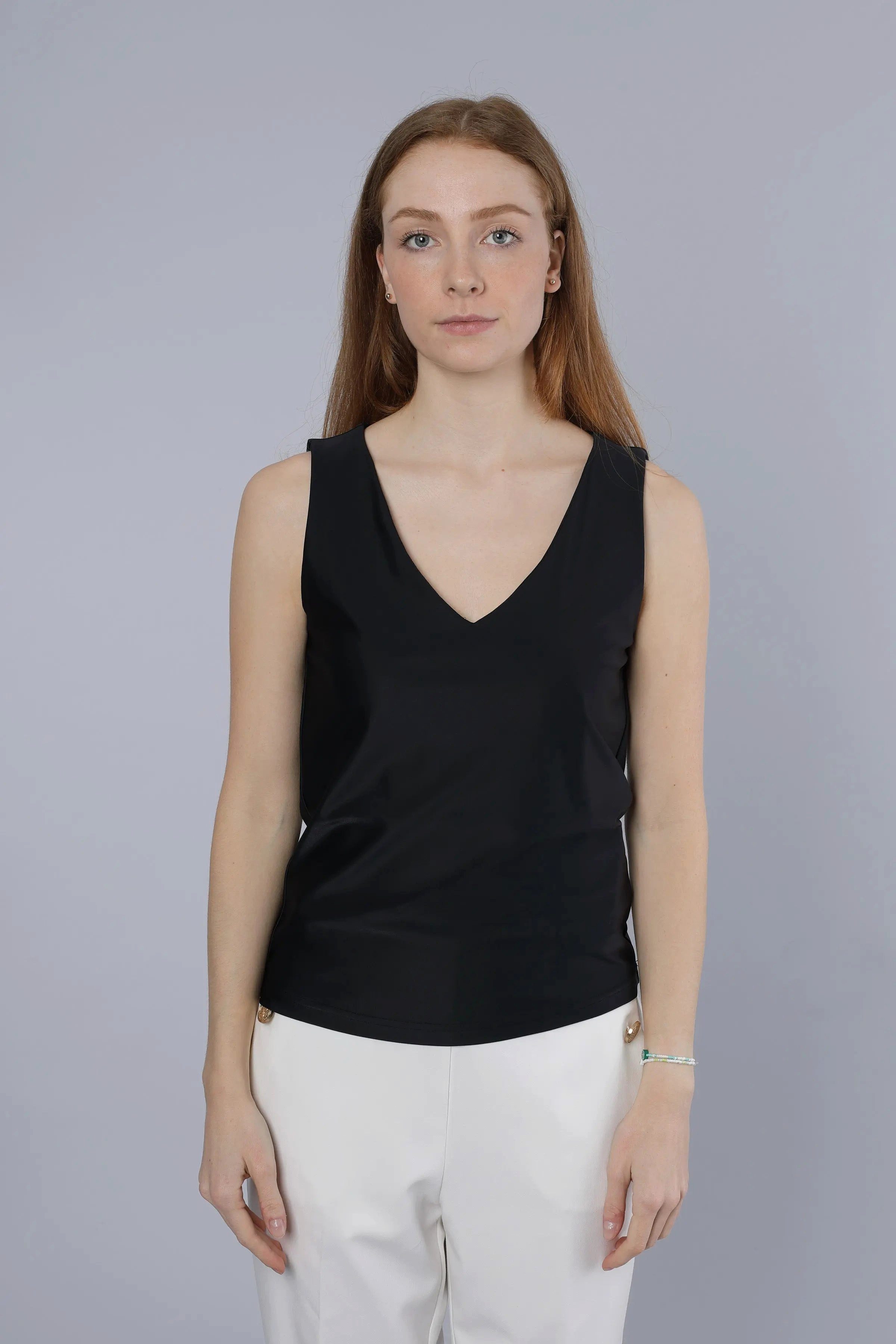 NADINE H Shirttop Kurzes Top BLACK