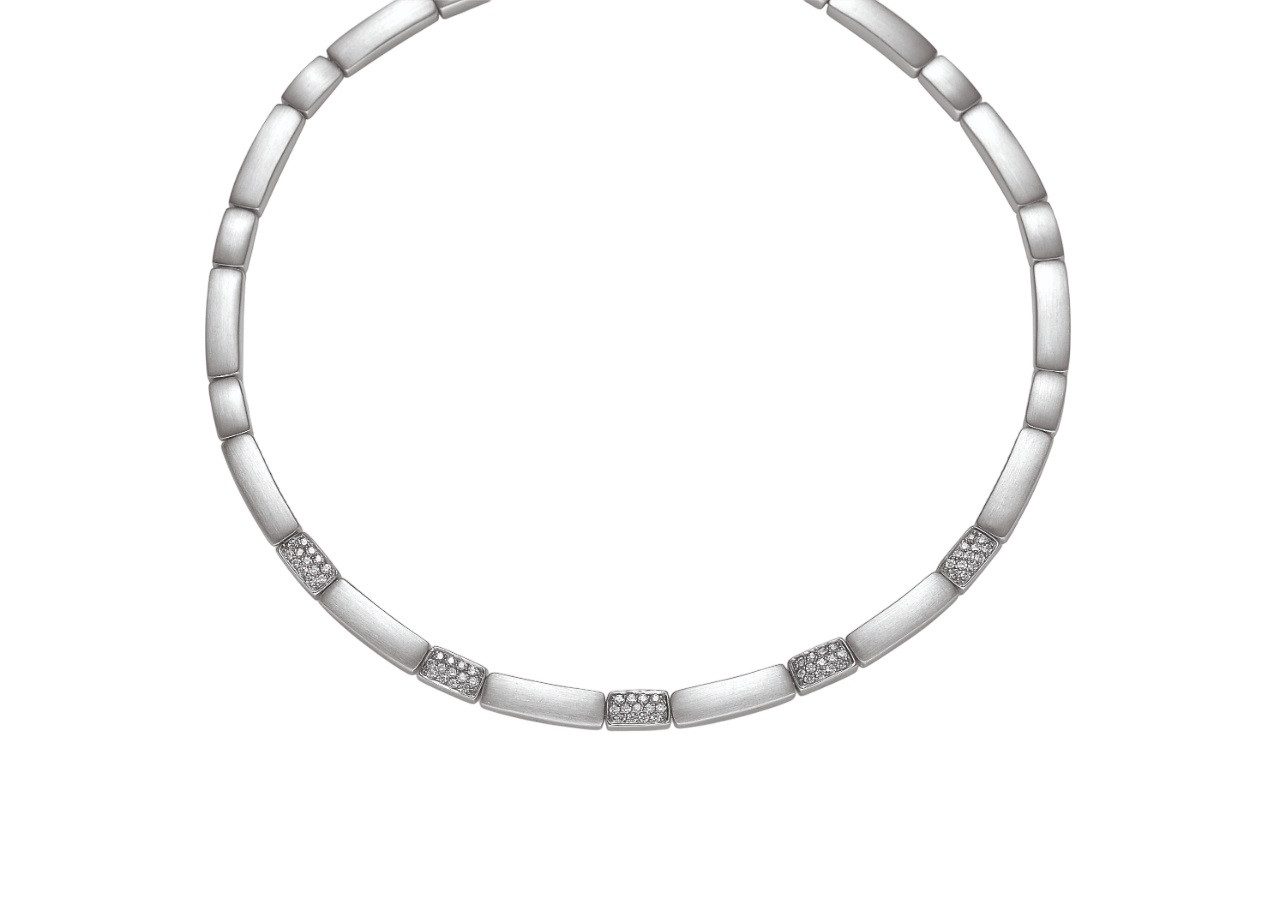 VIVENTY Collierkettchen 774628 Halskette Collier Damen Zirkonia Sterling-Silber 43 cm