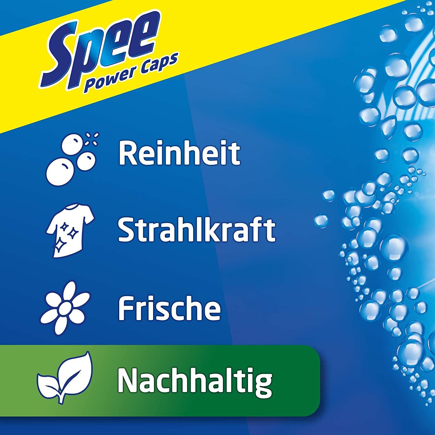 Spee 4+1 Power Caps Universal 18 WL Vollwaschmittel (18-St. vordosiertes Waschmittel für helle & weiße Wäsche)